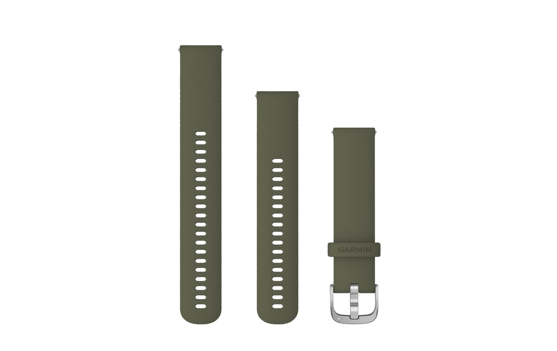 Garmin Schnellwechsel-Armband 20 mm – Silikon, Sportband, Grün, für Garmin-Smartwatches
