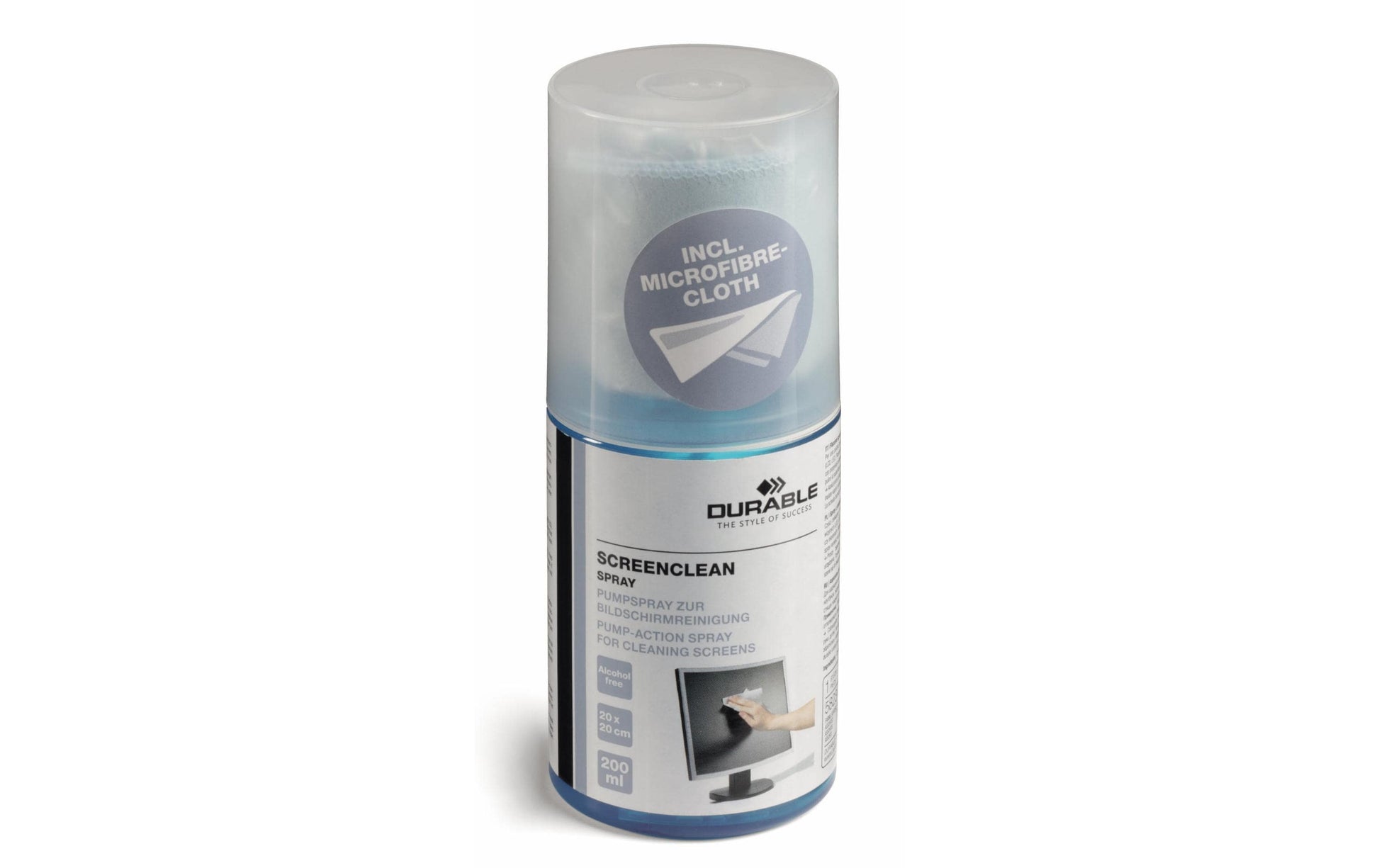 Durable SCREENCLEAN Bildschirm-/Elektronikreiniger – Pumpspray – 200 ml