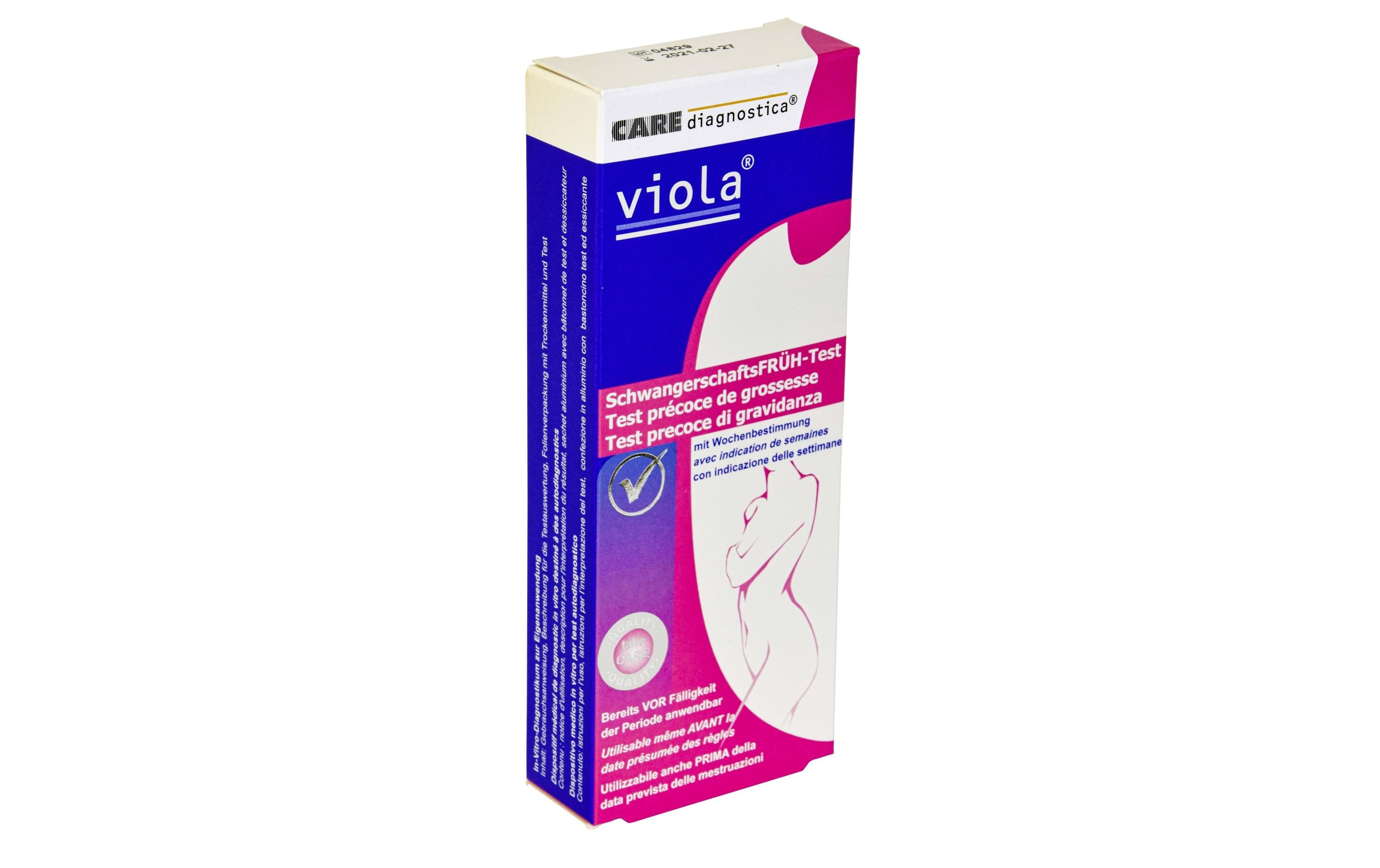 Viola Schwangerschaftstest – Frühtest – 1 Stück