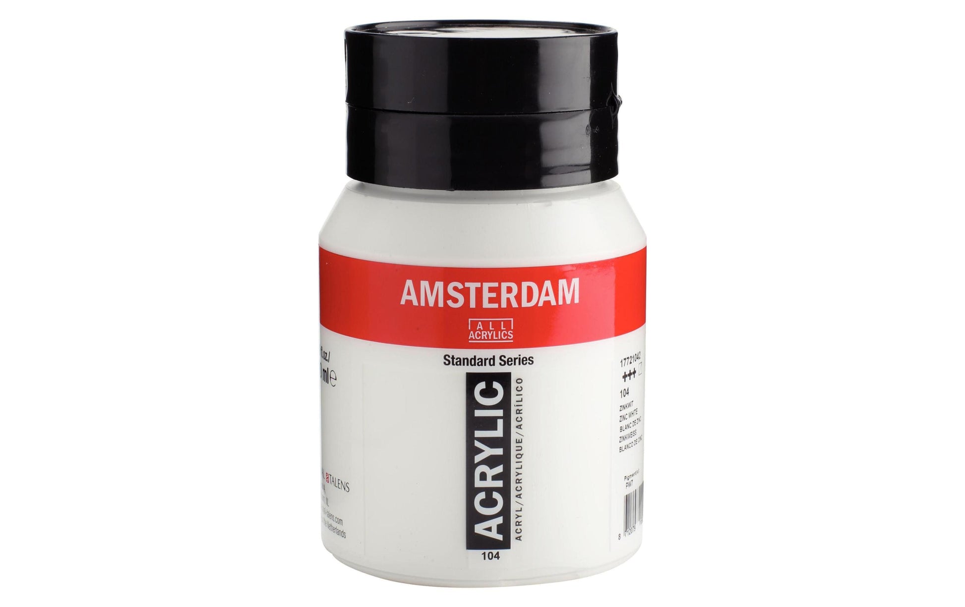 Royal Talens Amsterdam – Acrylic Standard – Acrylfarbe – Zinkweiss, 500 ml