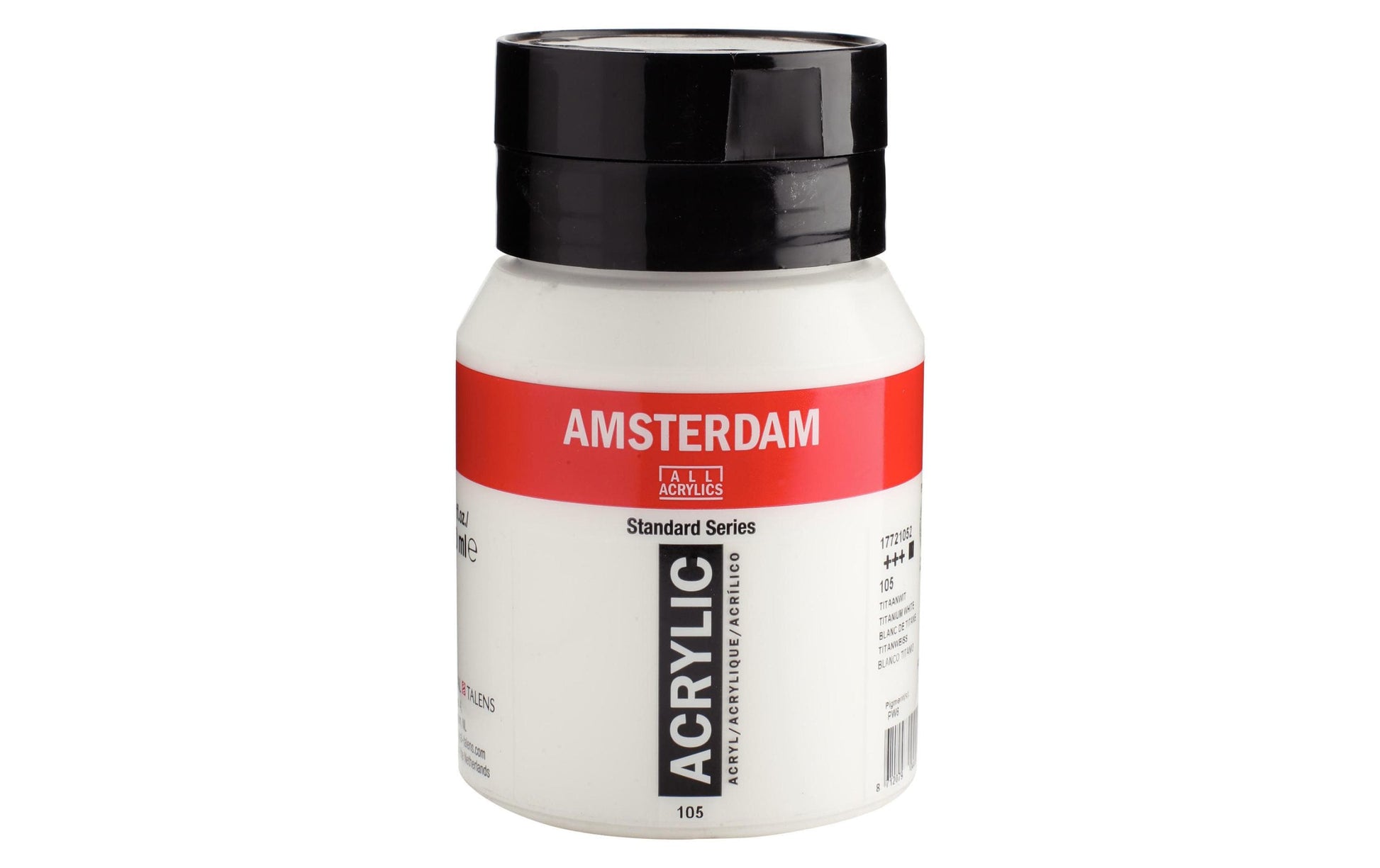Royal Talens Amsterdam – Acrylic Standard – Acrylfarbe – Titanweiss, 500 ml