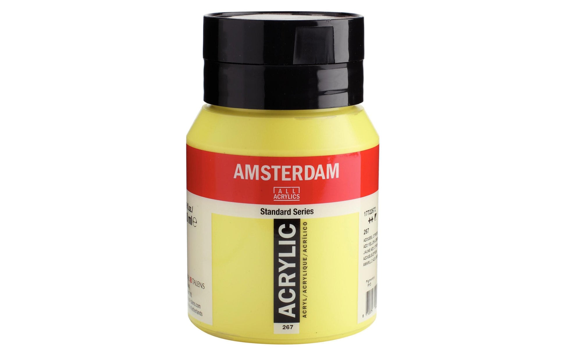 Royal Talens Amsterdam Standard Acrylfarbe – Zitronengelb, halbdeckend – 500 ml – für Holz