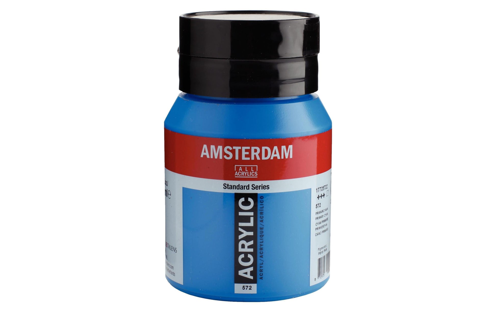 Royal Talens Amsterdam – Acrylic Standard – Acrylfarbe – Primärcyan, 500 ml