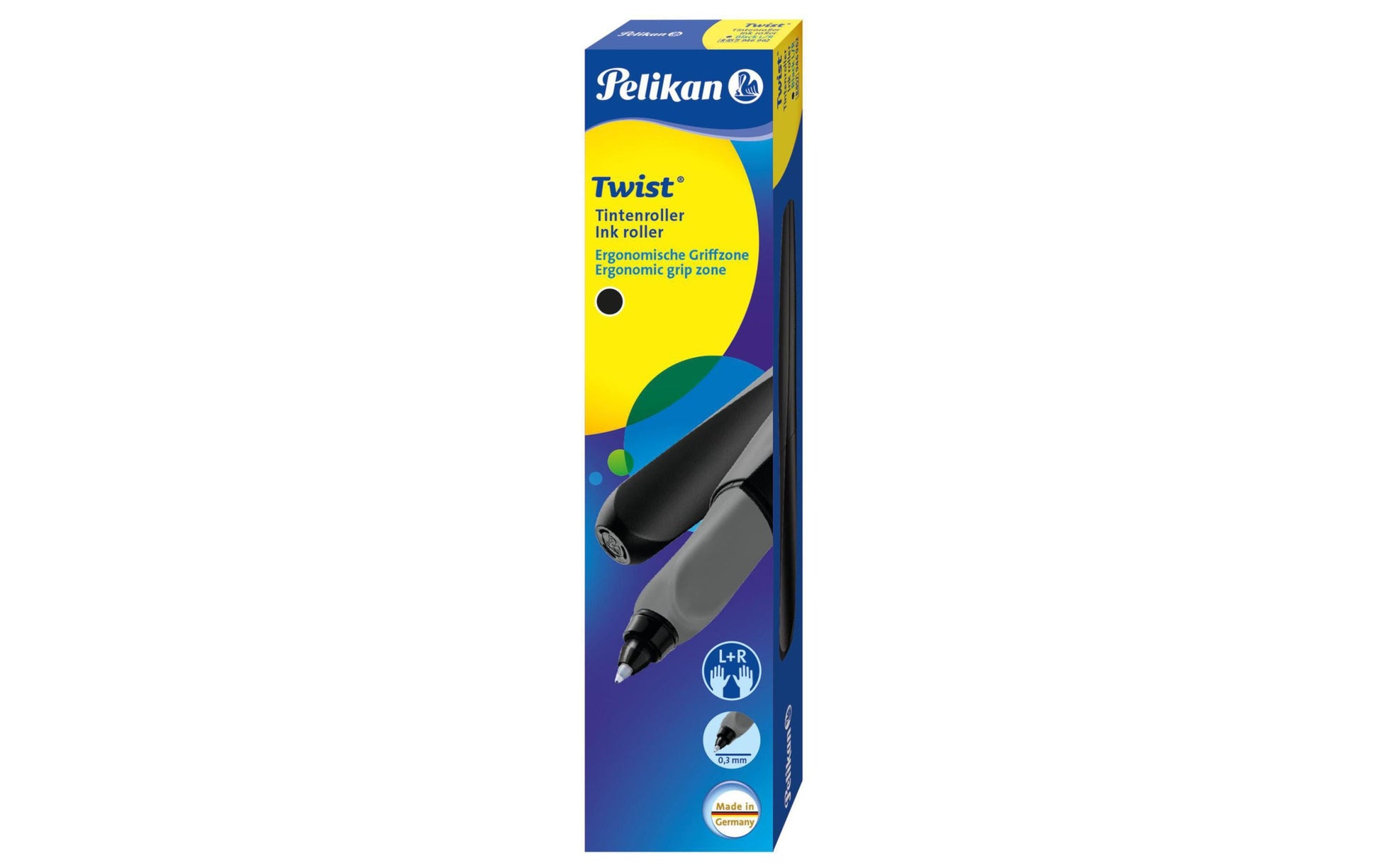 Pelikan Twist – Tintenroller mit Kappe, 0,4 mm, Blau