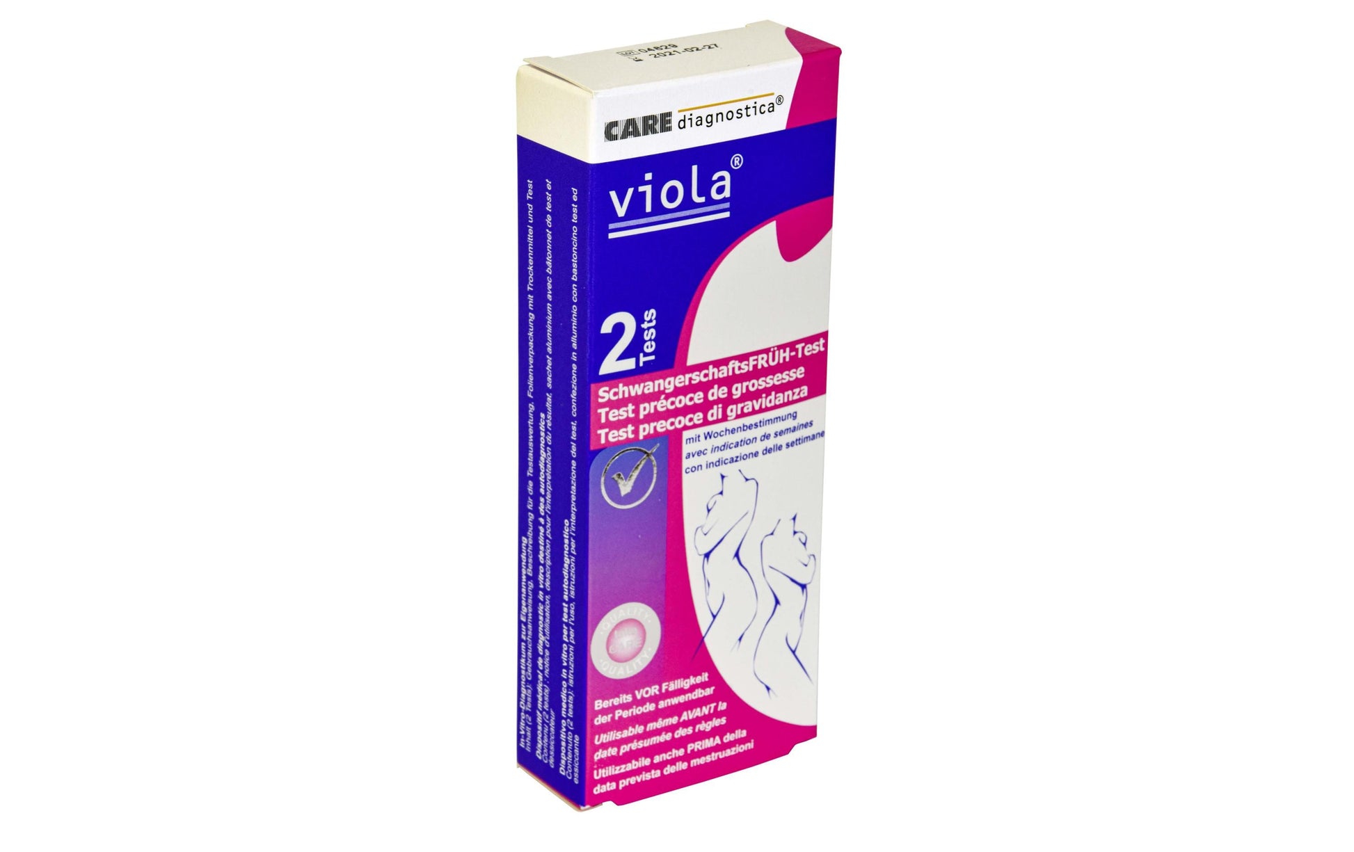 Viola Schwangerschaftstest – Frühtest – 2 Stk