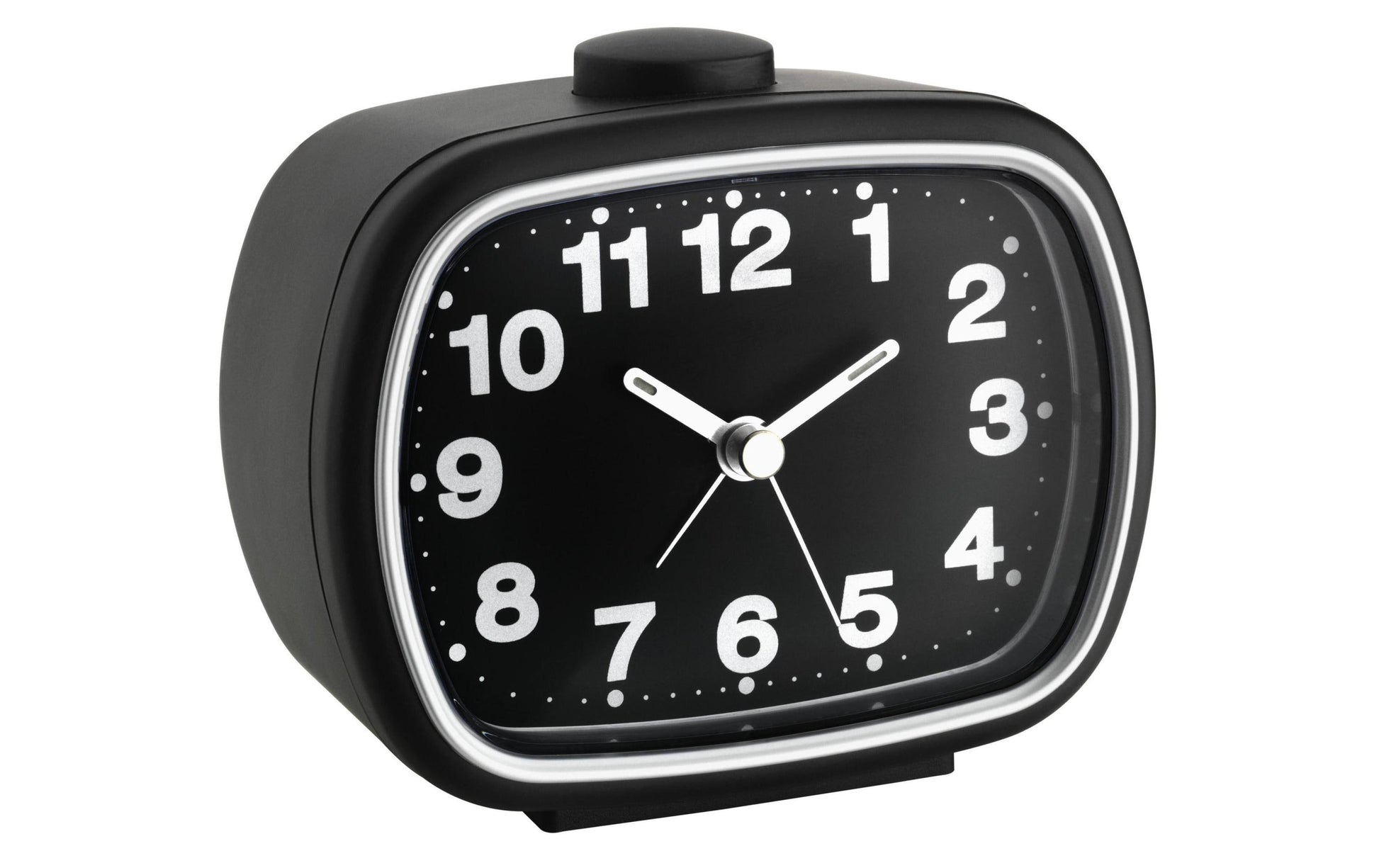 TFA-Dostmann TFA Dostmann Quarz-Wecker – Analog, Schlummerfunktion, 11 × 9,2 × 6 cm, Schwarz, Kunststoff