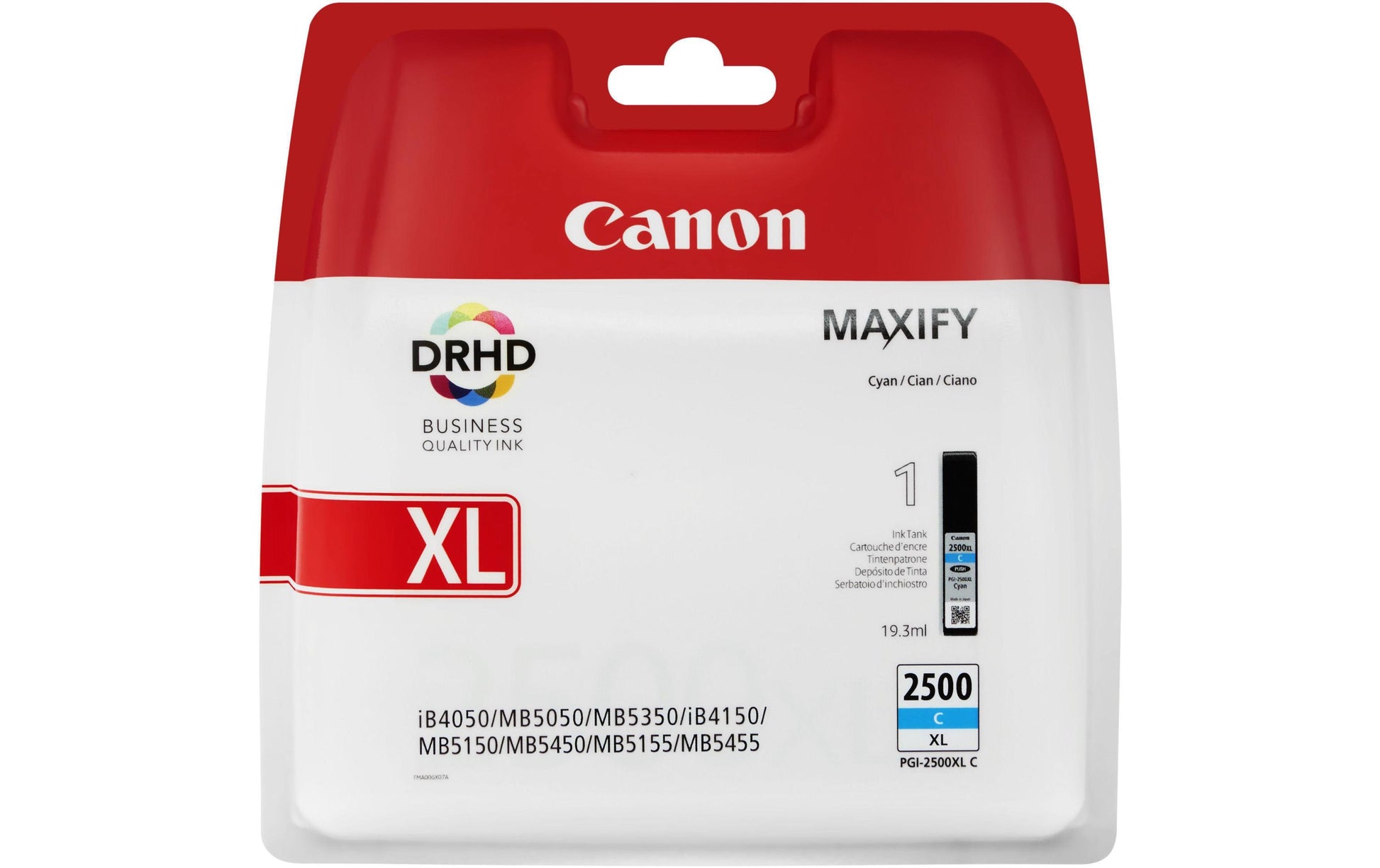 Canon Tintenpatrone PGI-2500XLC, cyan, 1'755 Seiten – für Inkjetdrucker/Multifunktionsgeräte