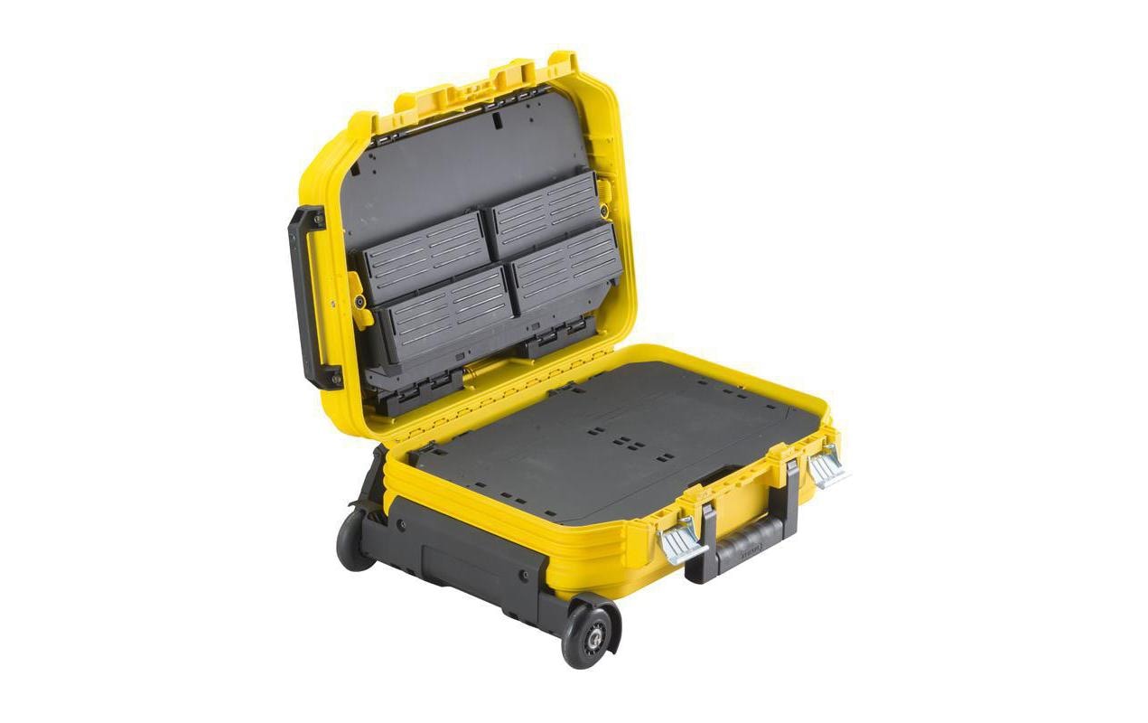 Stanley FatMax Werkzeugkoffer, 435 × 540 × 400 mm, Fiberglas, gelb, mit Trolley, Lenkrollen, Sperren, 1 Stück