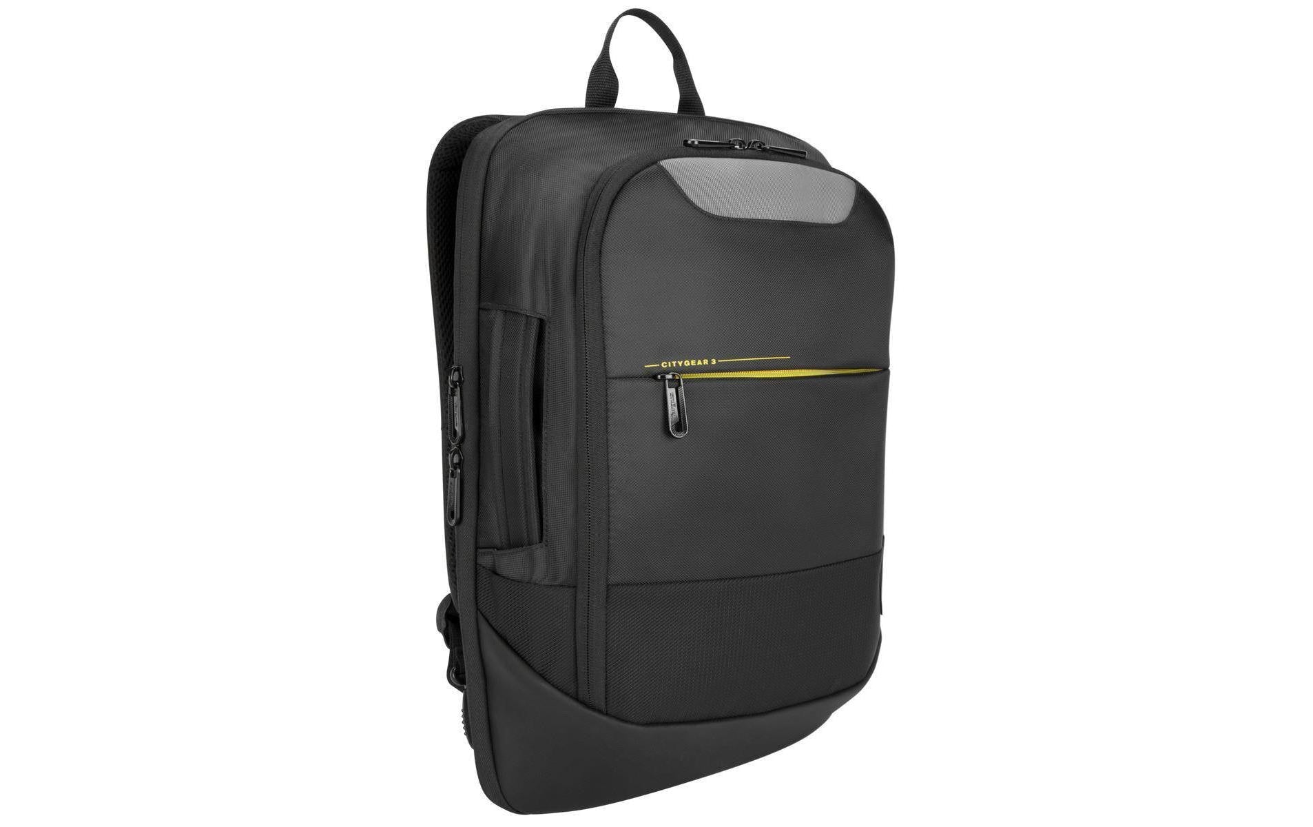 Targus Notebook-Rucksack City Gear – schockresistent, Nylon/Polyester – Schwarz, 322 × 458 × 120 mm