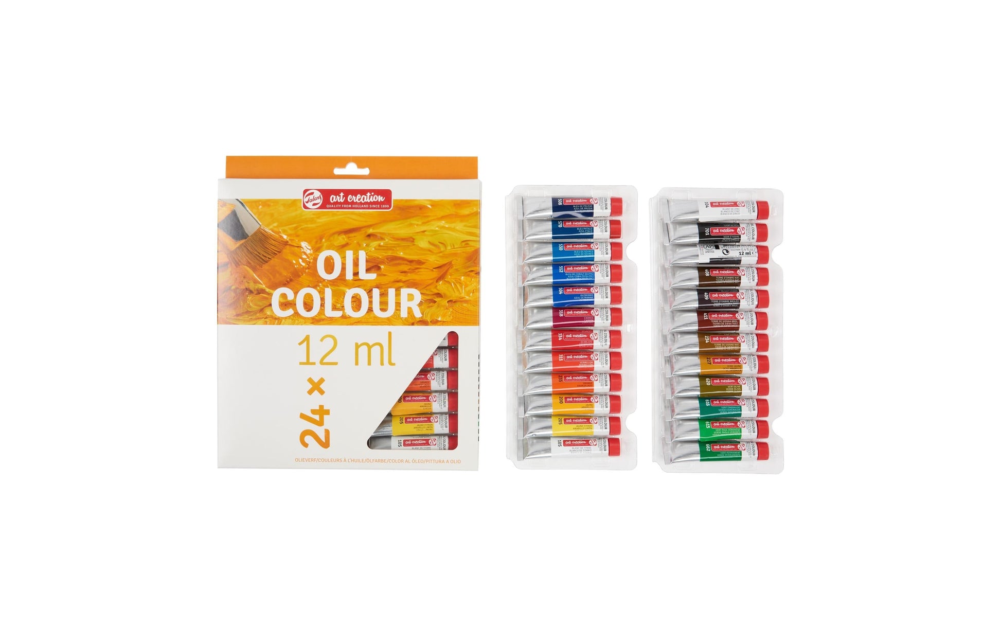 Talens Ölfarbe – Mehrfarbig – 24 Farben – 24×12 ml (288 ml)