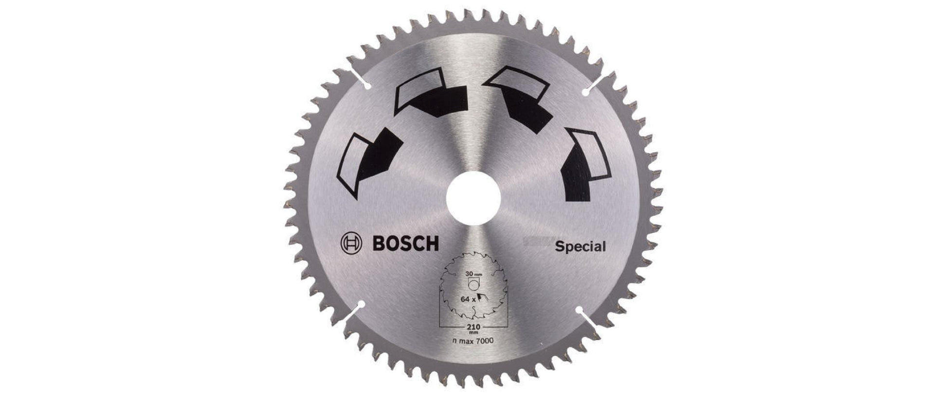 Bosch Spezial-Kreissägeblatt 210 × 30 × 2,5 mm, 64 Zähne – für Holz, Kunststoff
