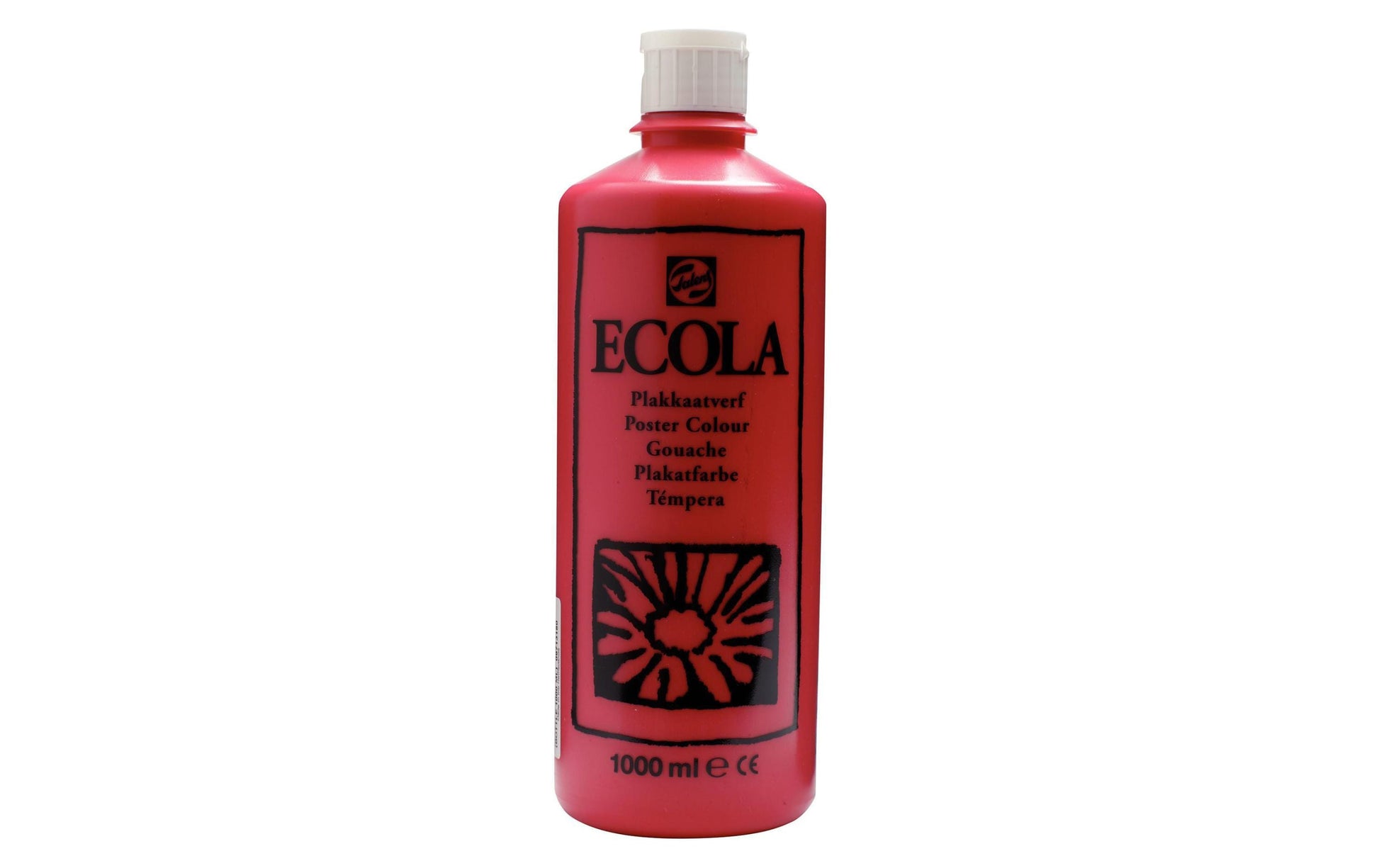 Talens Ecola Plakatfarbe (Gouache) – Karminrot, deckend – 1 l – für Papier