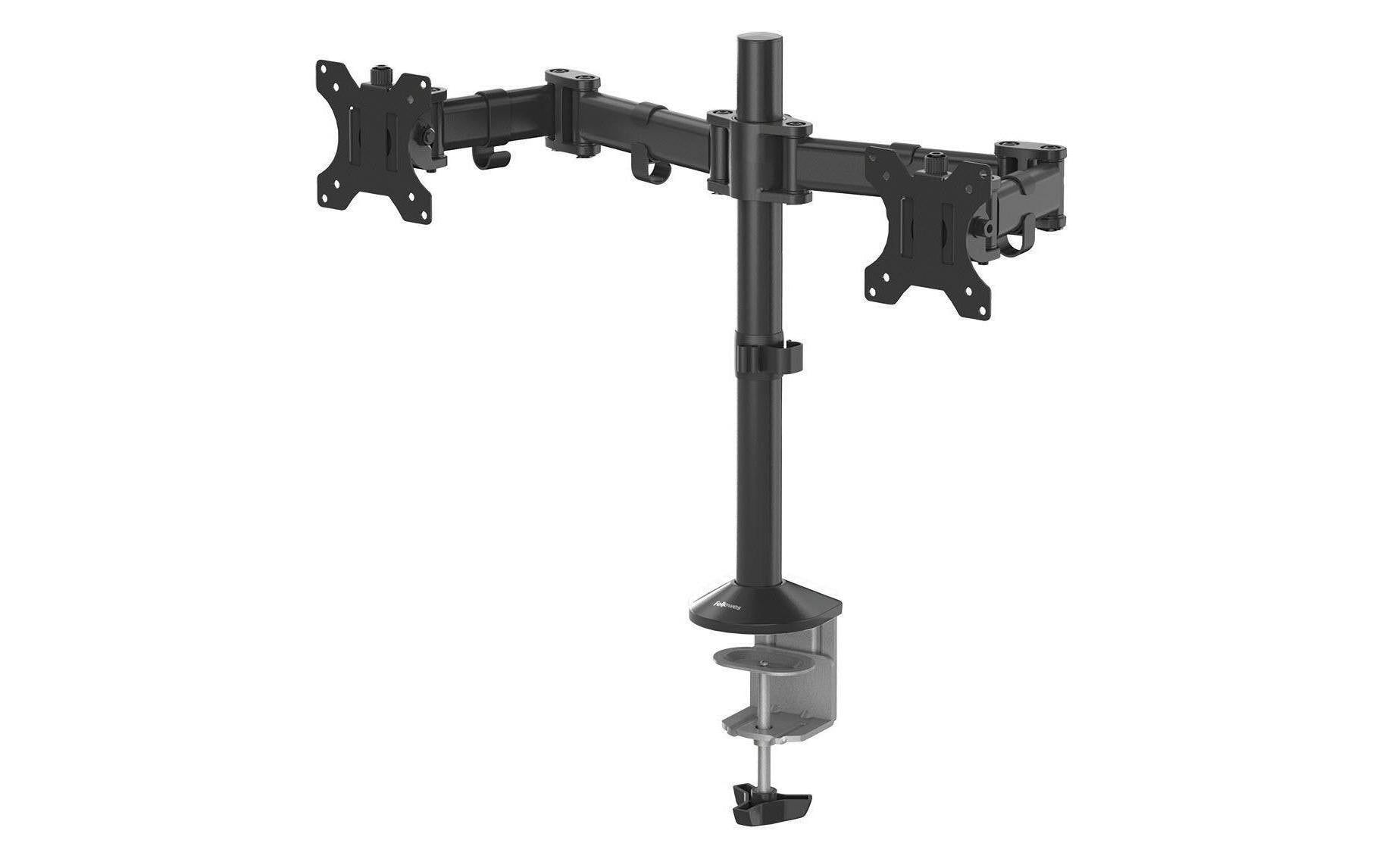 Fellowes Reflex 8502601 – Monitorarm, Dual, bis 27", VESA 75 × 75/100 × 100 mm, 8 kg