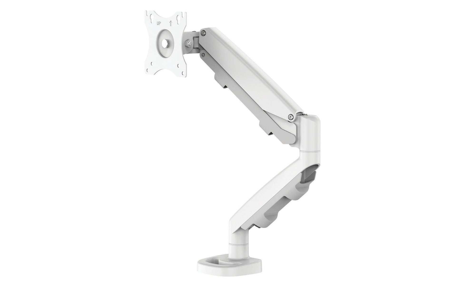 Fellowes Eppa – Monitorarm, bis 39", VESA 75 × 75/100 × 100 mm, 8 kg, höhenverstellbar, Gasfeder, weiss