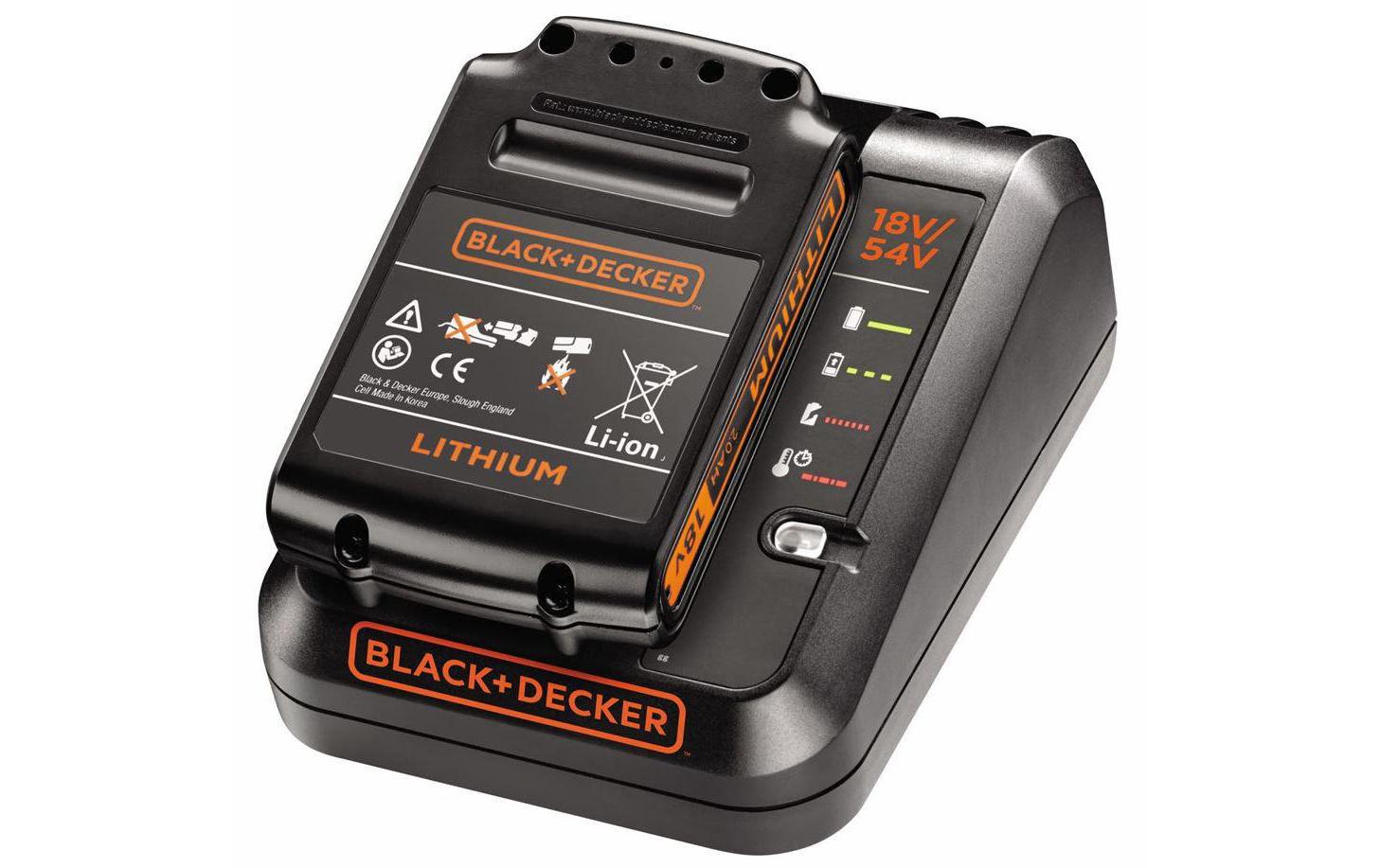 Black & Decker BLACK+DECKER Akku- & Ladegerät-Set 18 V 2,0 Ah (36 Wh) – POWERCONNECT – 2-tlg.
