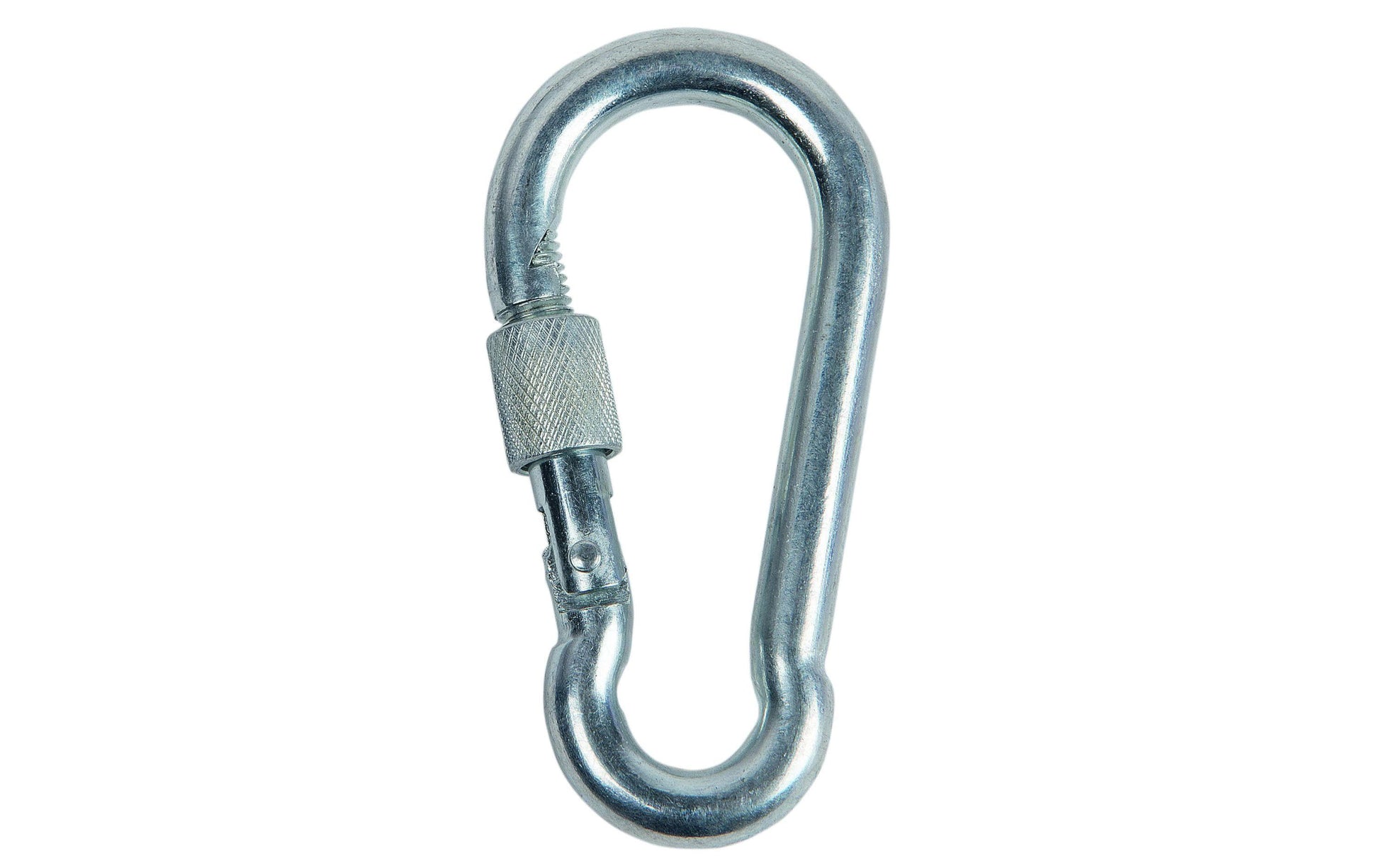Meister Karabinerhaken, Ø 8 mm, 80 mm, Belastbarkeit 230 kg, Stahl, Silber