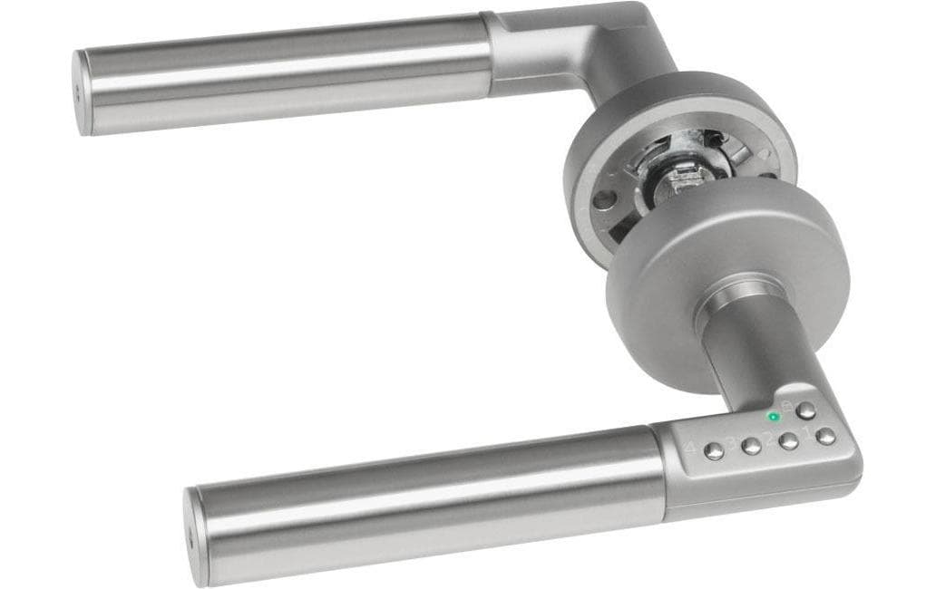 Assa Abloy Code Handle matt A Kombinationsschloss – Innen, Edelstahl, Silber