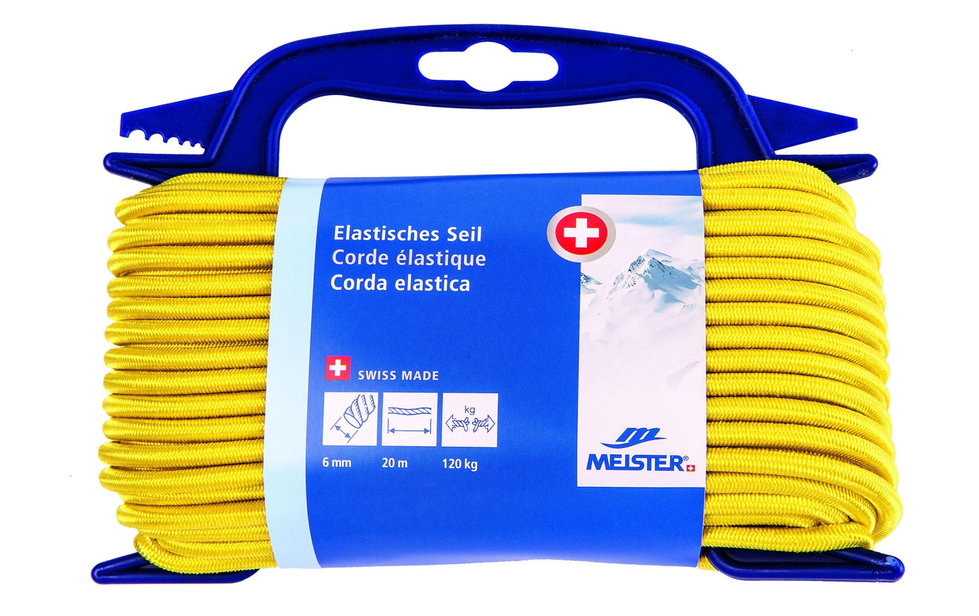 Meister & Cie Kordel Kautschuk, Gelb Ø 6 mm × 20 m, 120 kg