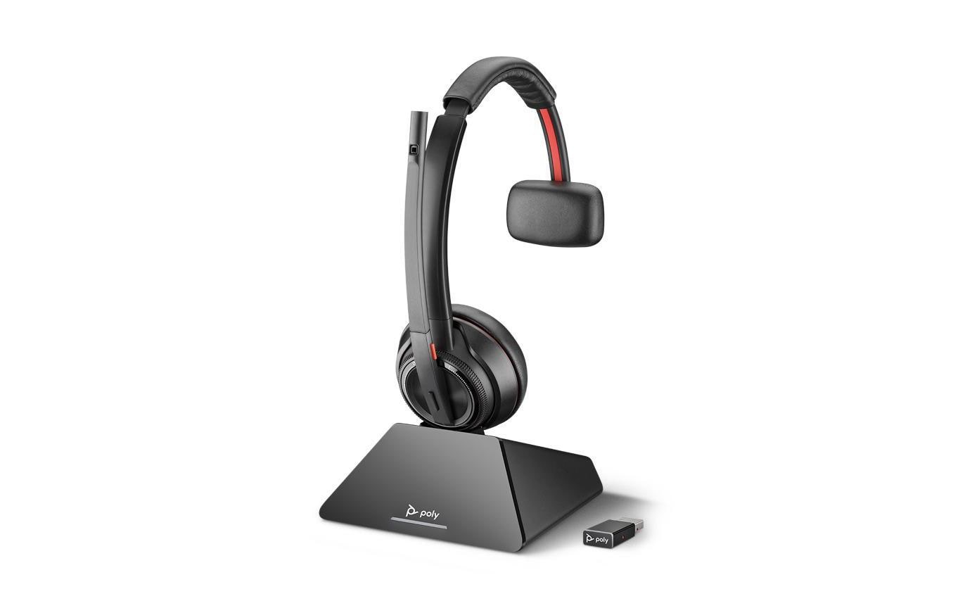 Poly Savi 8210 UC – Mono Headset – DECT – für Microsoft Teams – schwarz – bis 13 h