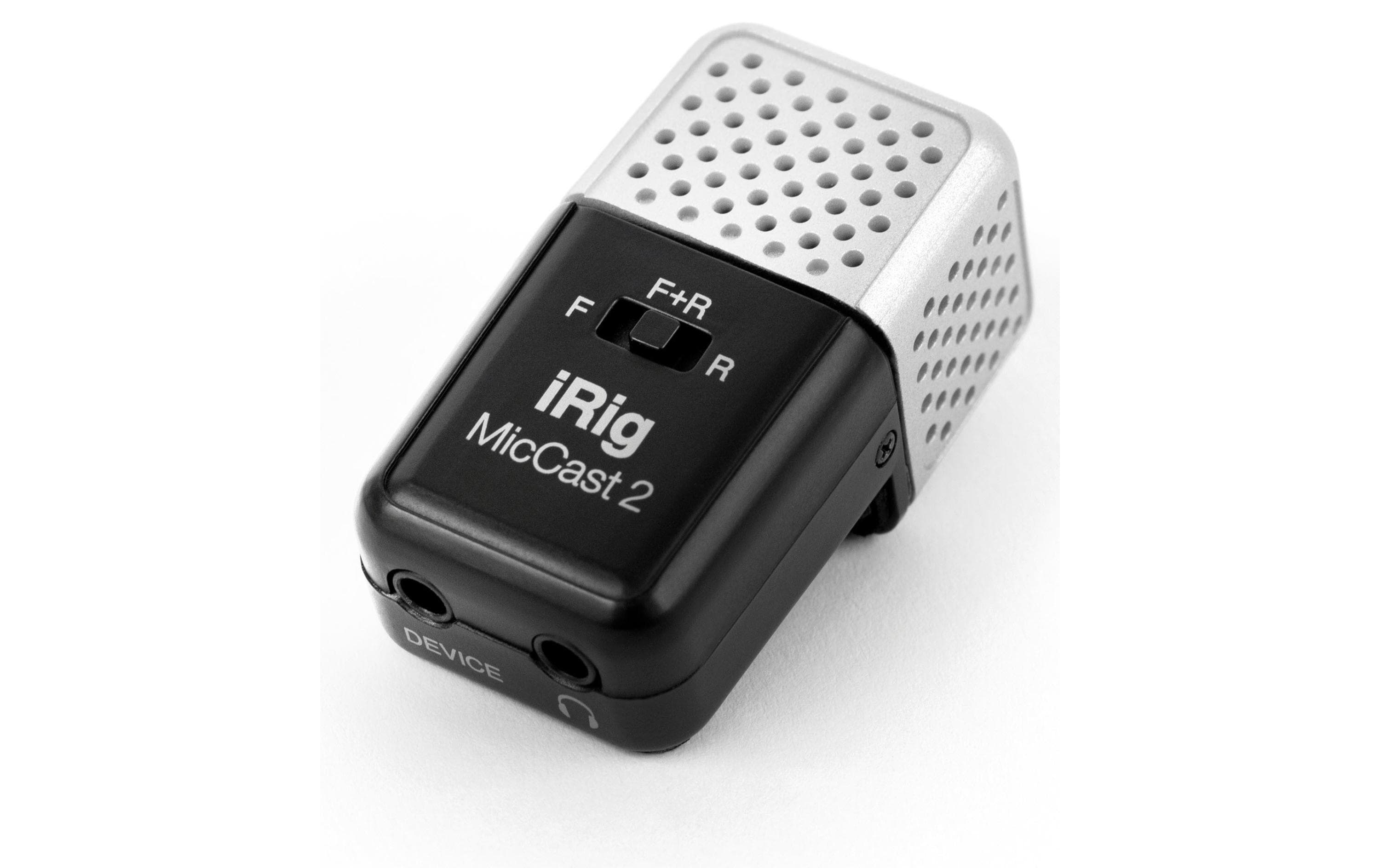 IK Multimedia iRig Mic Cast 2 Lavaliermikrofon – Niere, 50–18'000 Hz, für iOS/Android, Schwarz