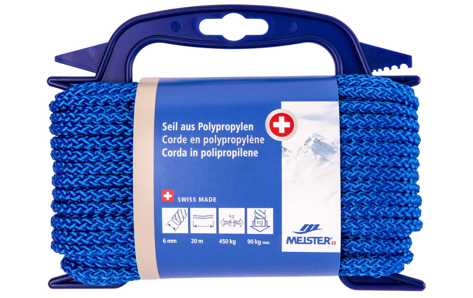 Meister & Cie Meister – Polypropylenkordel, blau Ø 6 mm × 20 m, 450 kg