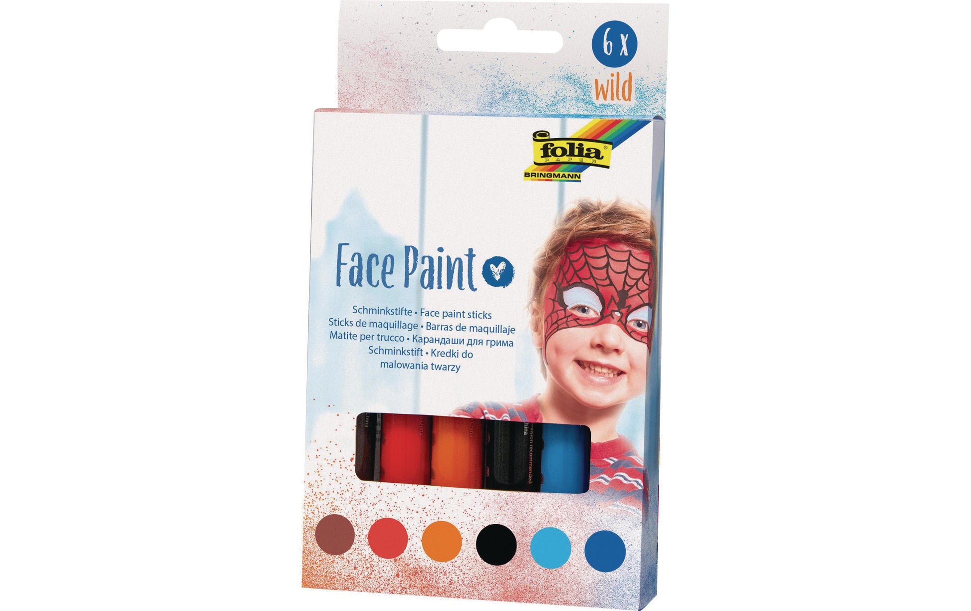 Folia Schminkstifte – Set – 6 Farben