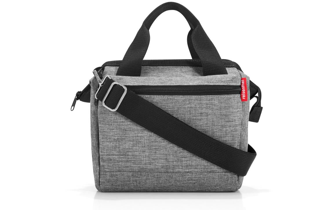 Reisenthel Allrounder Cross Umhängetasche – 4 l, Polyester, Twist Silver, 22 × 24 × 13 cm