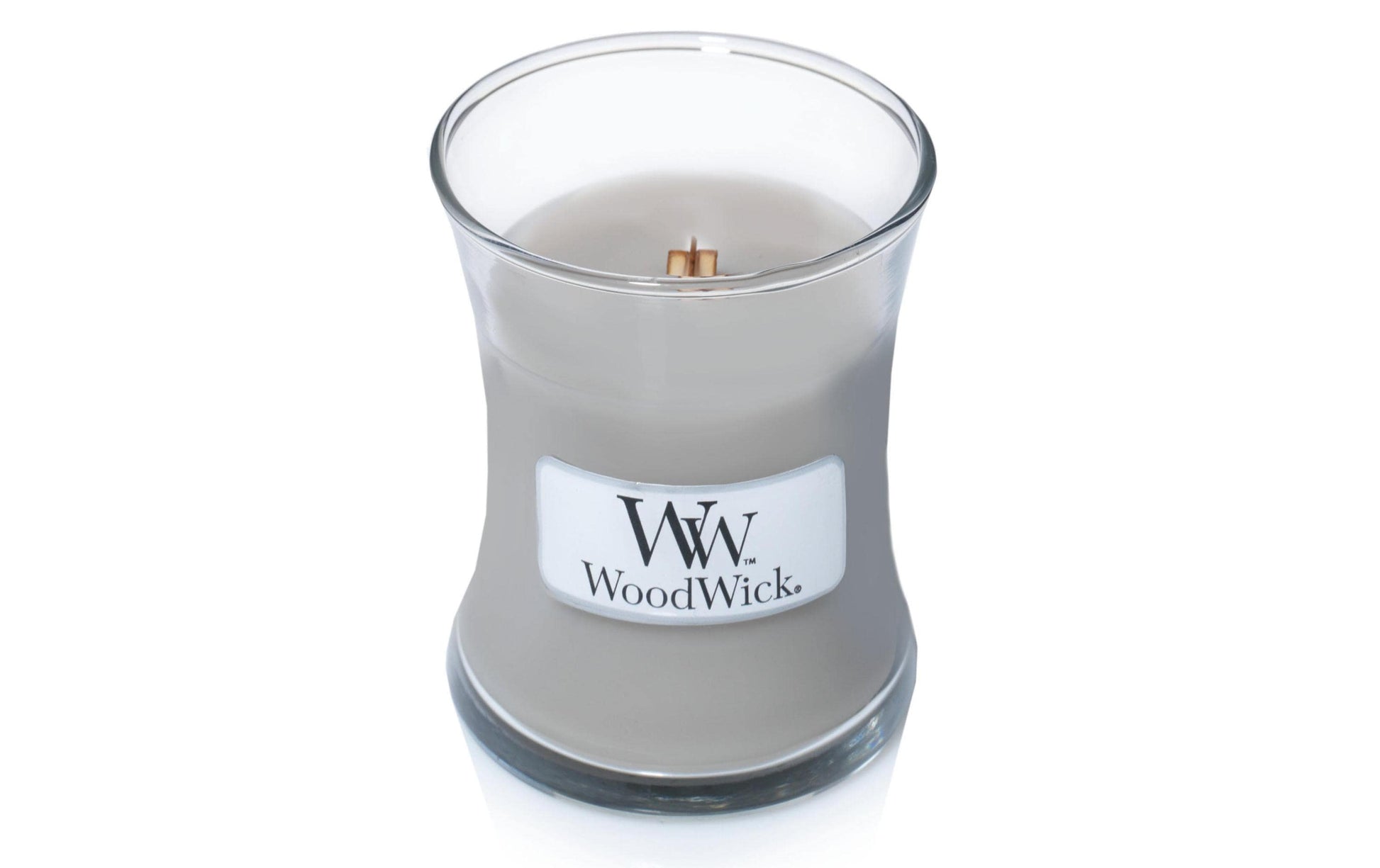 WoodWick Duftkerze – Moschus – Ø 7 × 8,3 cm