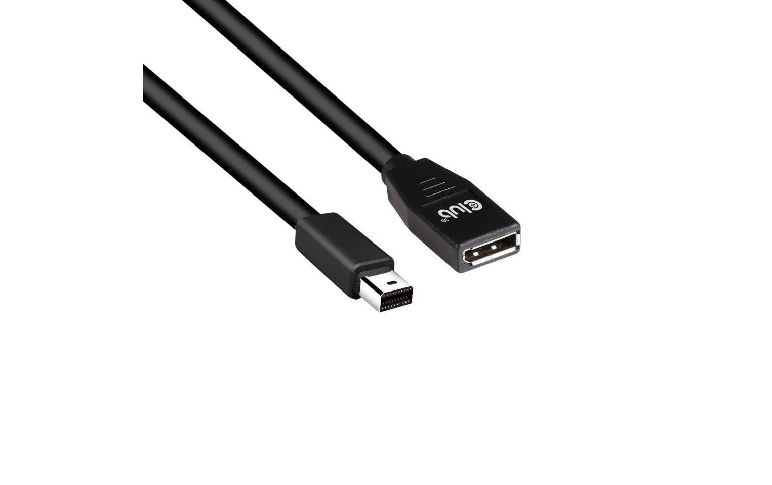 CLUB3D Club 3D Mini DisplayPort auf DisplayPort Verlängerungskabel DP 1.4 8K 60 Hz – 1 m – HDR