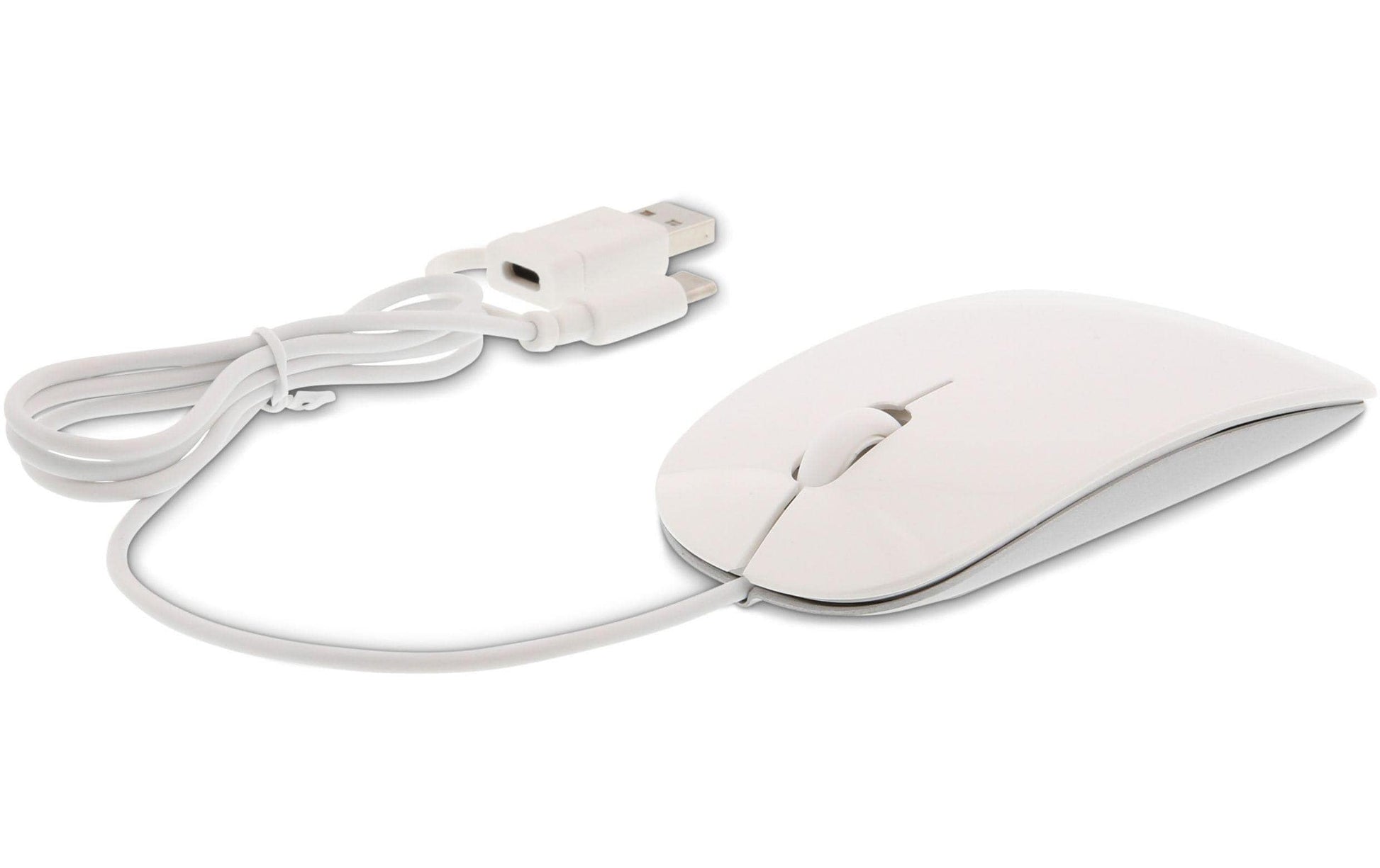 LMP Easy Mouse – Trackball-Maus – Kabelgebunden (USB-C/USB-A), beidhändig, Weiss