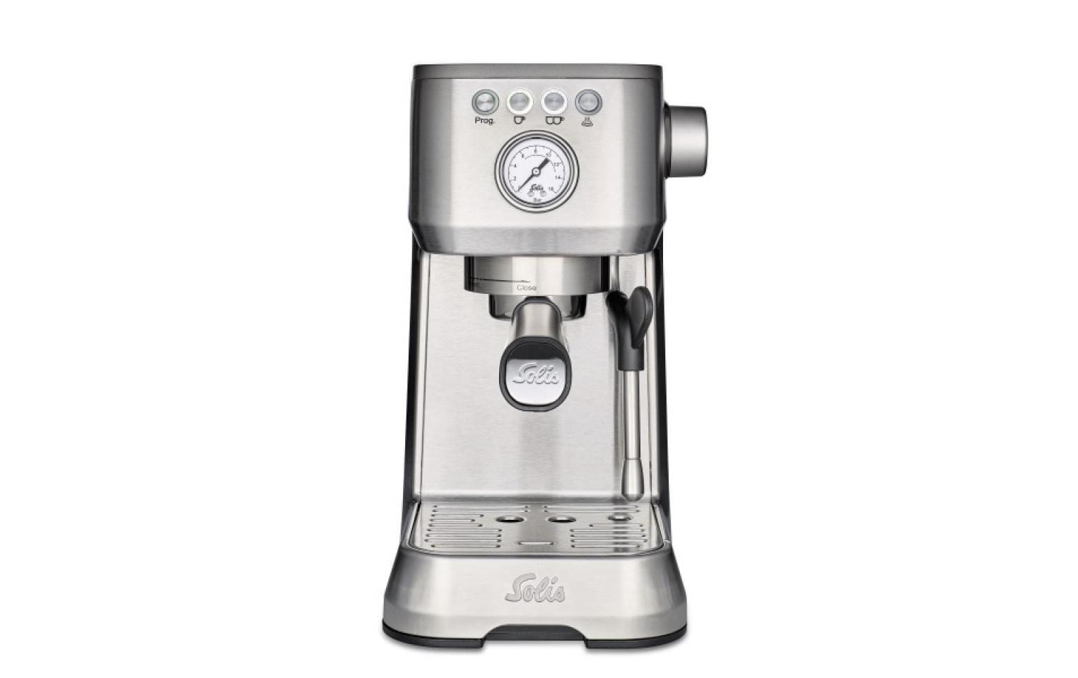 Solis Barista Perfetta Plus Typ 1170 Siebträgermaschine – 15 bar, 1,7 l, 2 Tassen, Silber
