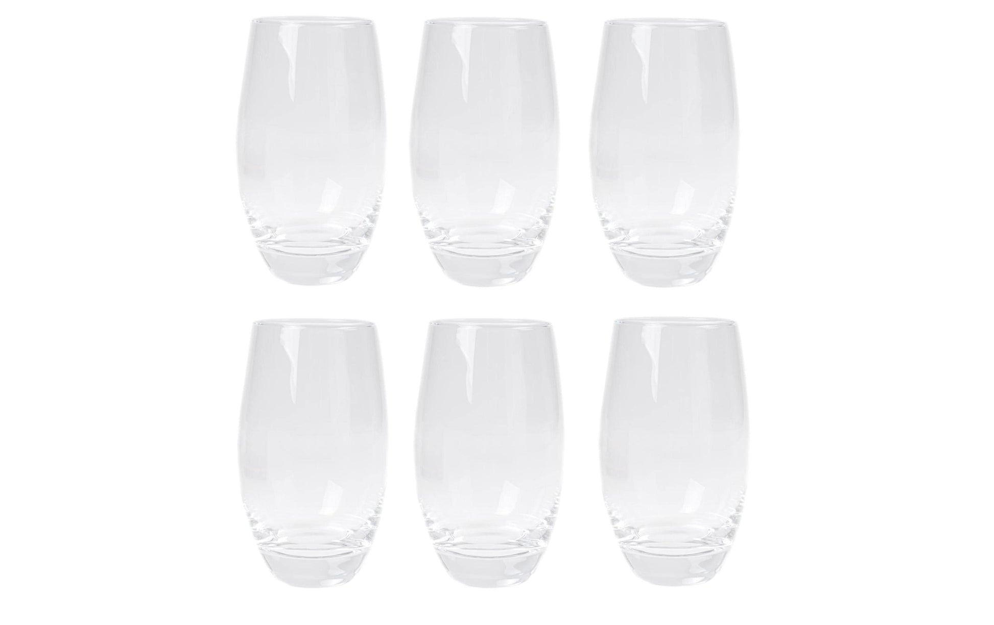 Arcoroc Trinkgläser Malea – 6er Set, 350 ml, Ø 7,6 cm, H 12,6 cm, Gehärtetes Glas, spülmaschinenfest