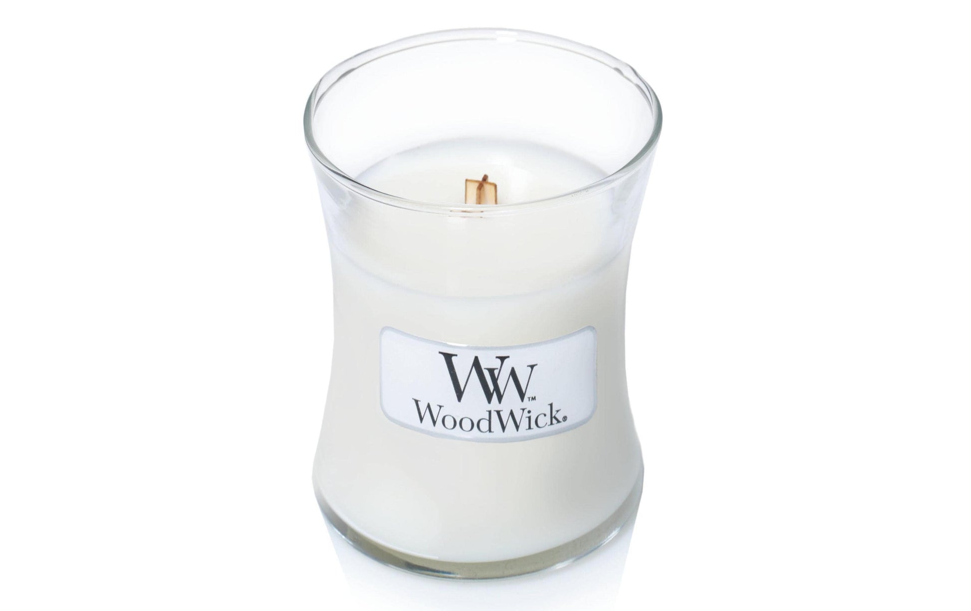 WoodWick Duftkerze – Kokos – Ø 7 × 8,3 cm