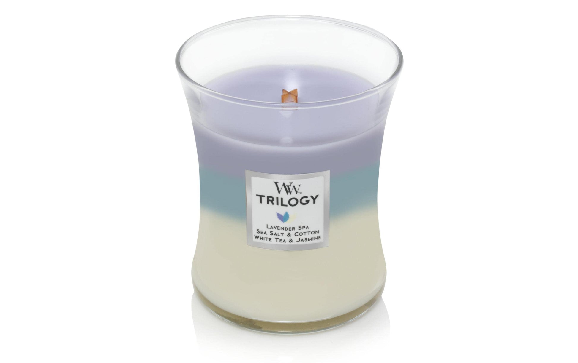 WoodWick Duftkerze – Eukalyptus & Lavendel – Ø 9,9 × 11,4 cm