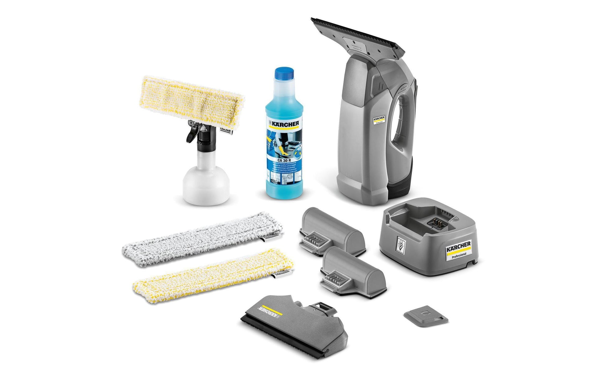 Kärcher WVP 10 Advanced – Fenstersauger – Laufzeit 35 min, Tank 200 ml, 100 m², 2 Düsen, Grau