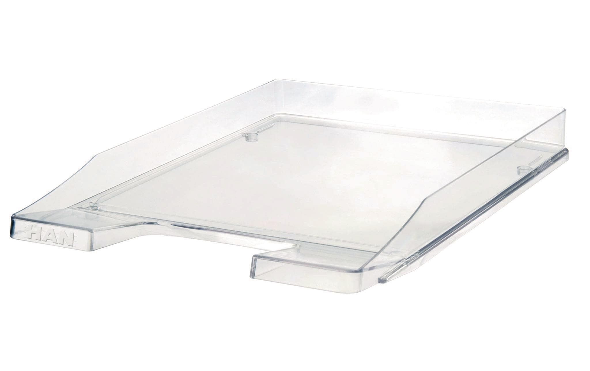 HAN JUNIOR – Briefkorb-Set für A4, Polystyrol (PS), transparent, 5er-Set, 255 × 38 × 348 mm