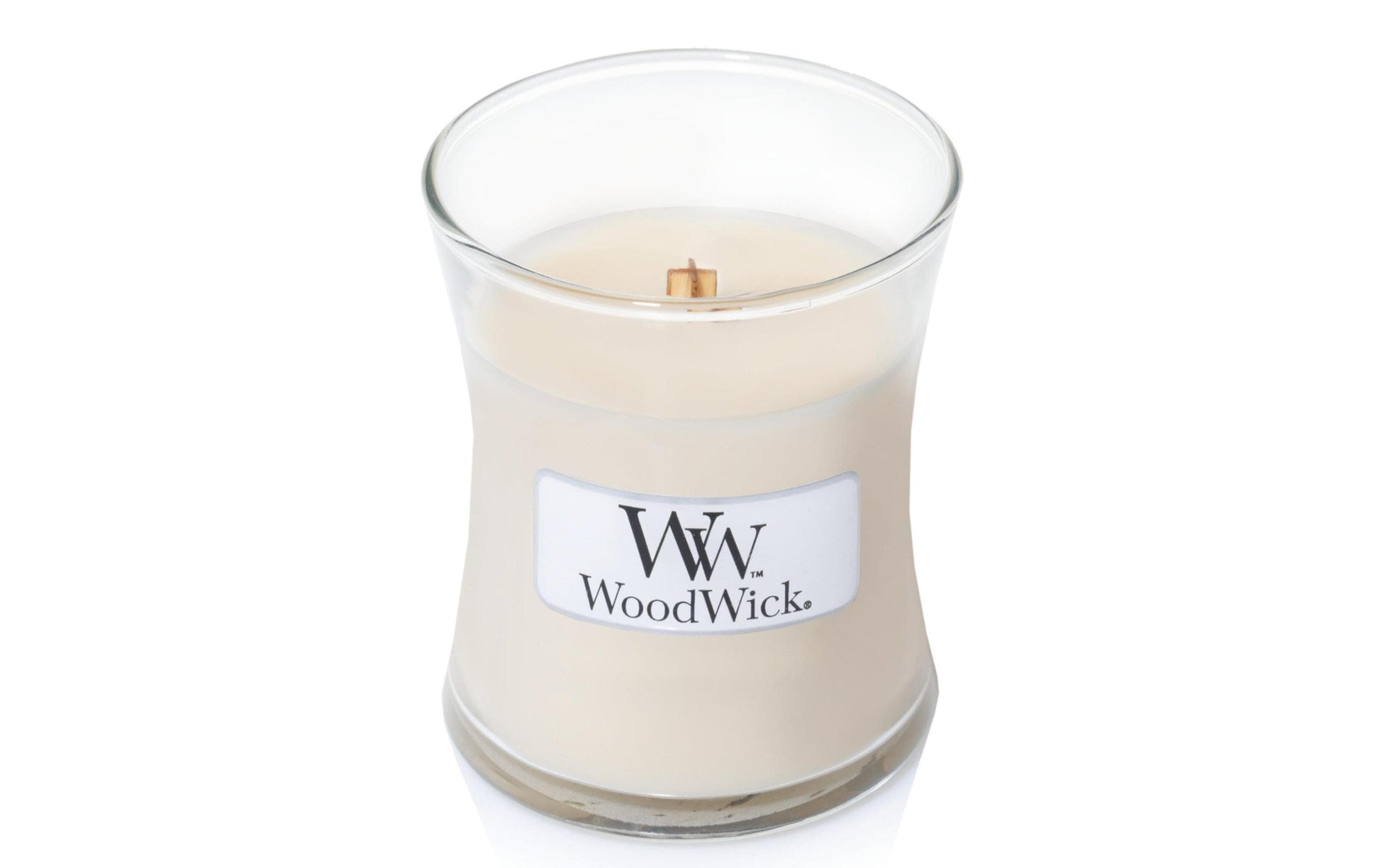 WoodWick Duftkerze – Vanille – Ø 7 × 8,3 cm