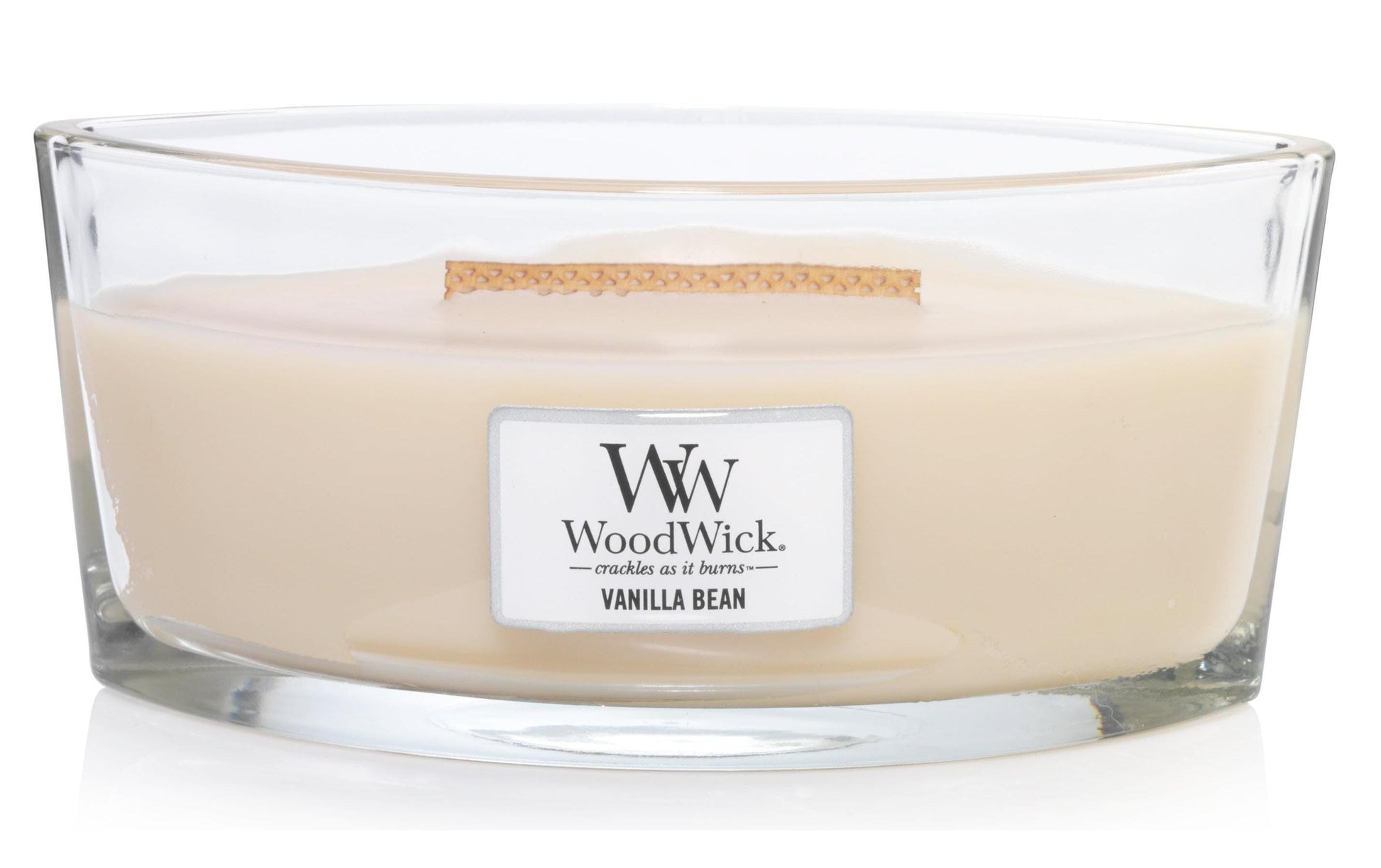 WoodWick Vanilla Bean – Duftkerze, Ellipse