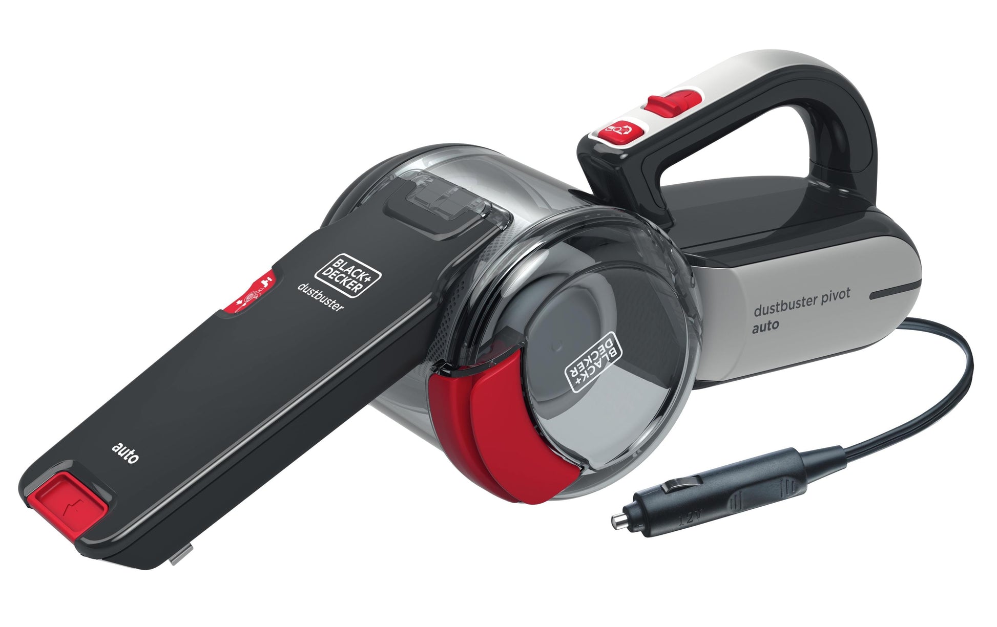 Black & Decker Auto-Handstaubsauger PV1200AV – 12,5 W, 0,4 l, 10 Stufen, Kabel 5,0 m