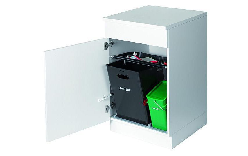 Müllex Systempapierkorb COMPO – 35 l – rechteckig – 2-fach – grün