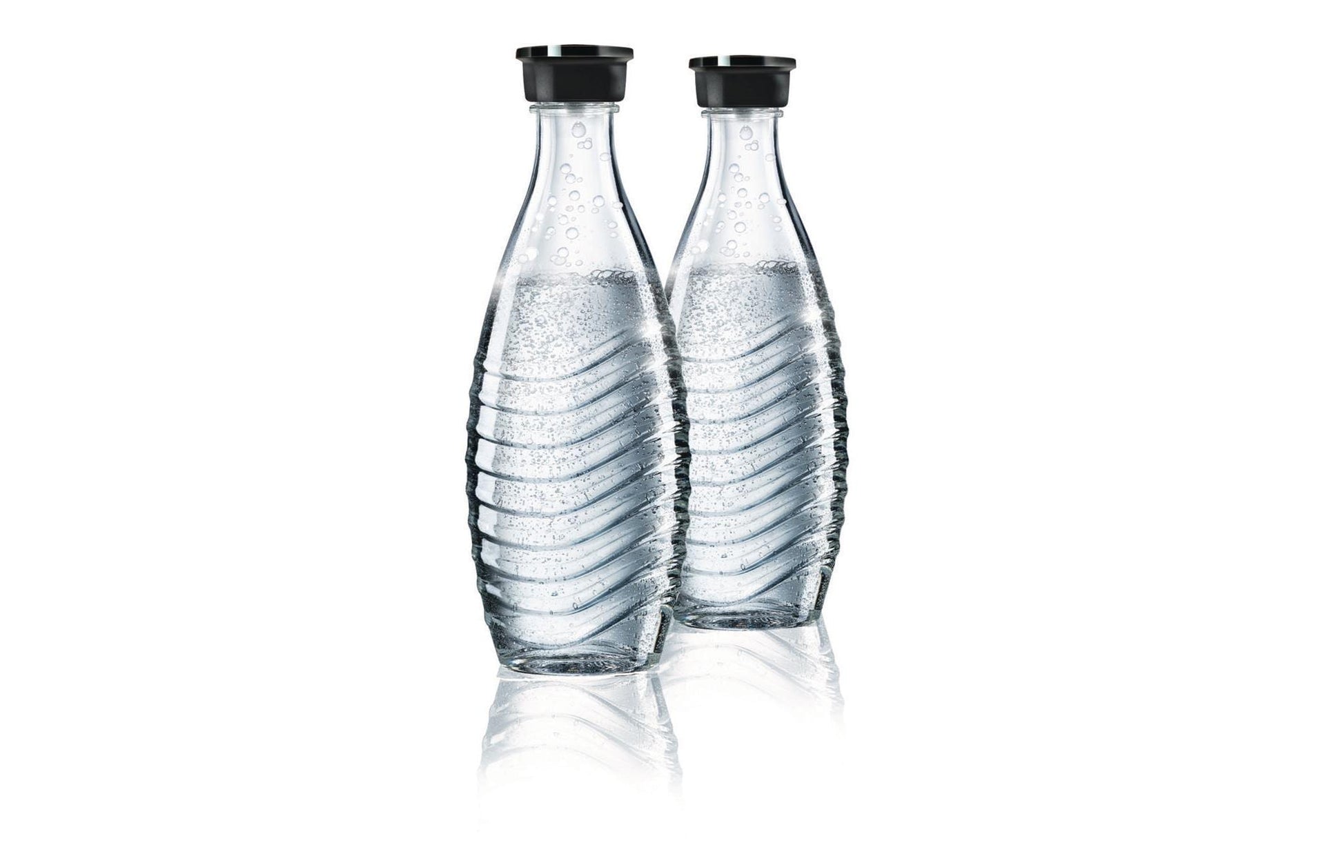 SodaStream Karbonisiererflasche, 2er-Set, 0,6 L, Glas – für SodaStream Crystal