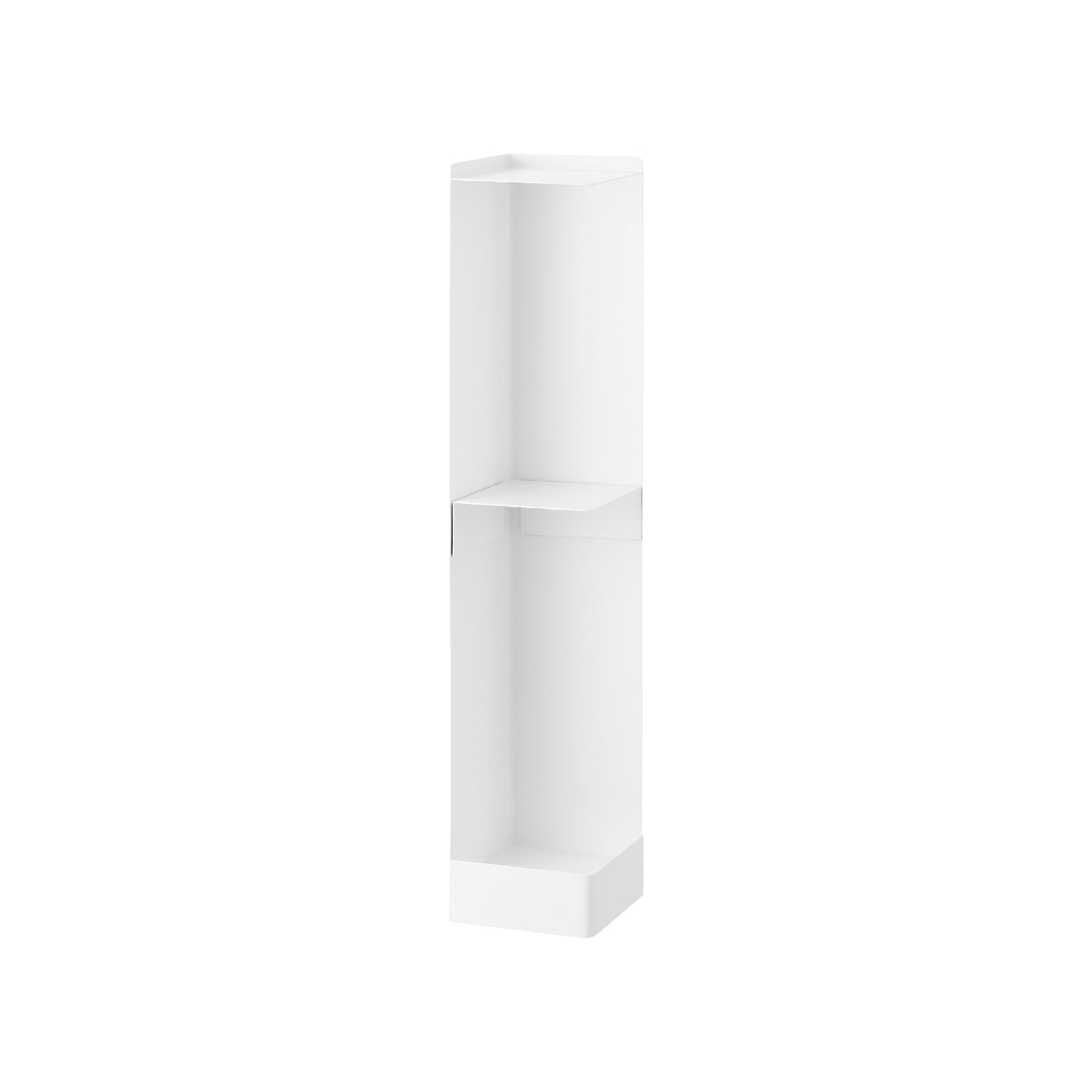 Yamazaki Toilettenpapierhalter – Stahl, Weiss, für 4 Rollen, 16 × 16 × 80,5 cm