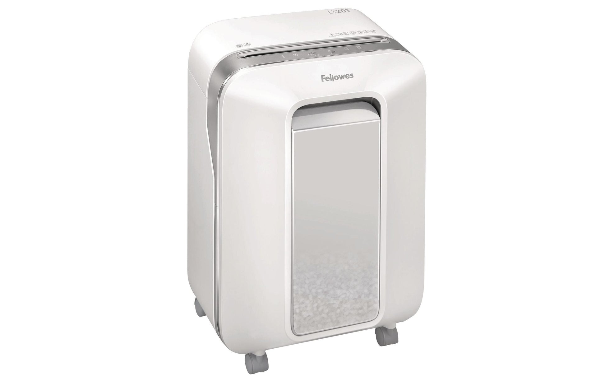Fellowes Powershred LX201 – Aktenvernichter, DIN P-5, Mikroschnitt 2 × 12 mm, 12 Blatt, 22 l, A4
