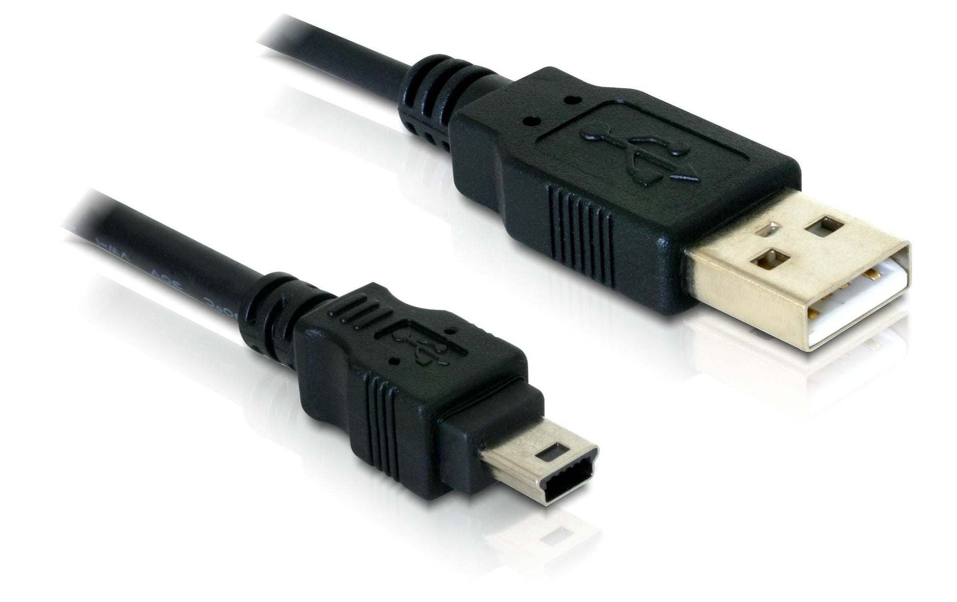 DeLOCK USB-A auf Mini-USB-B Kabel – USB 2.0 (480 Mbit/s) – 1,5 m – Schwarz