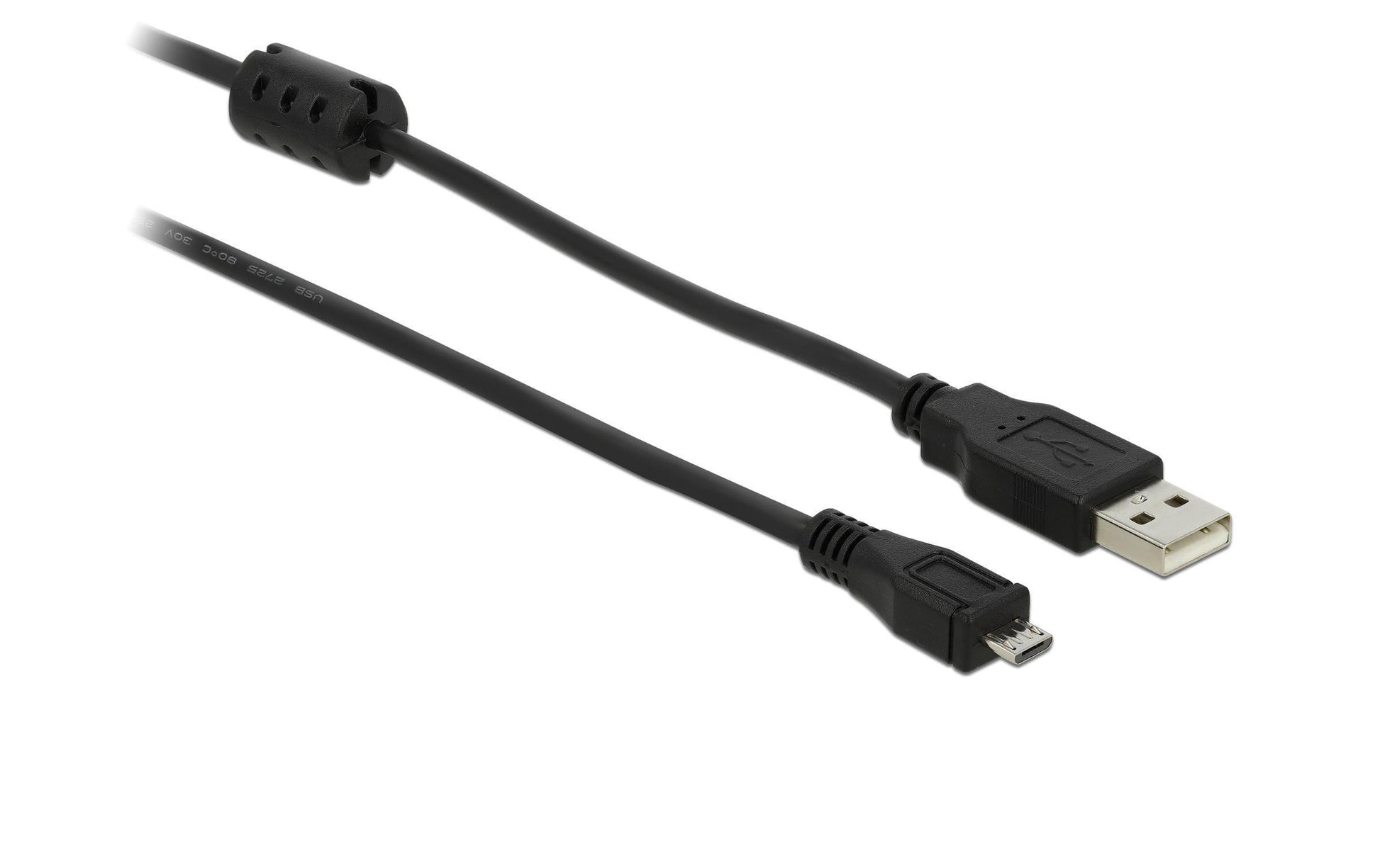 DeLOCK USB-A auf Micro-USB-B Kabel – USB 2.0 (480 Mbit/s) – 2 m – Schwarz