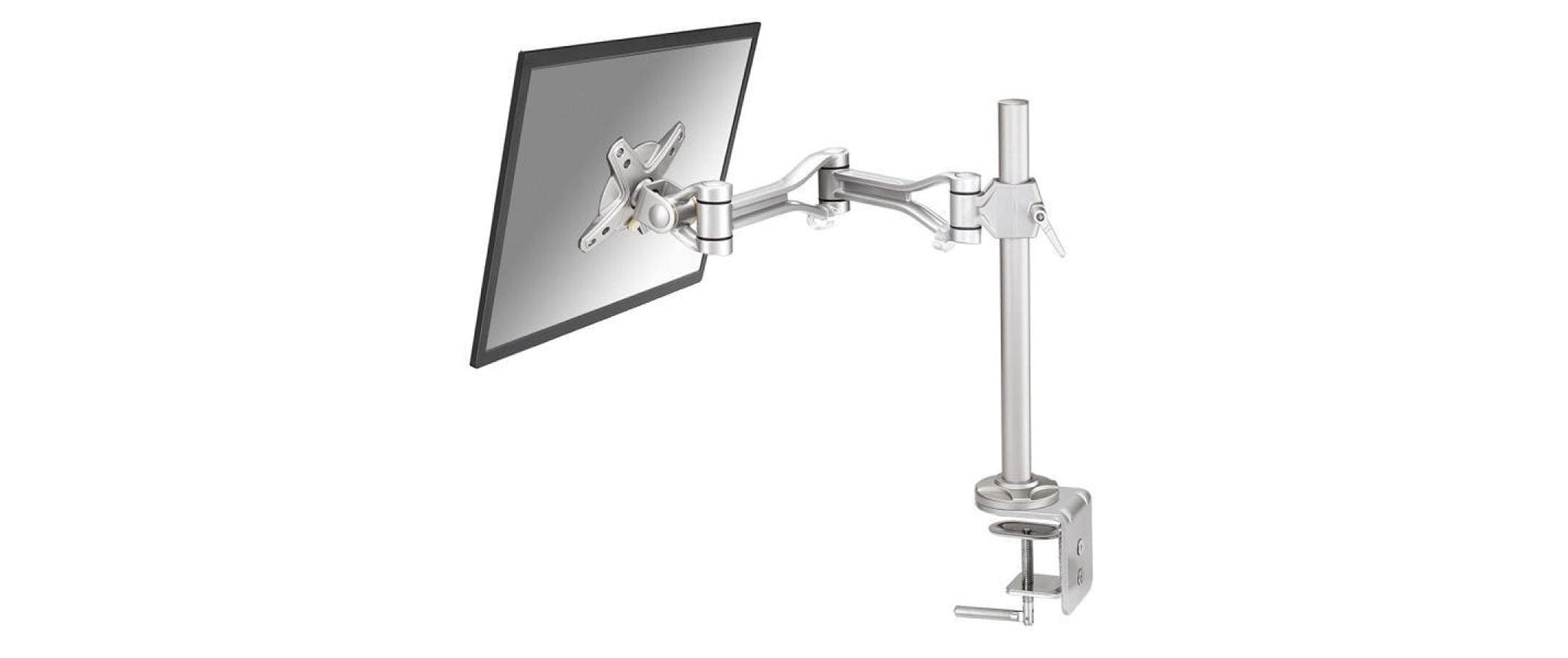 Neomounts FPMA D1030 – Tischhalterung, Tischklemme, bis 30", 10 kg, höhenverstellbar, silber