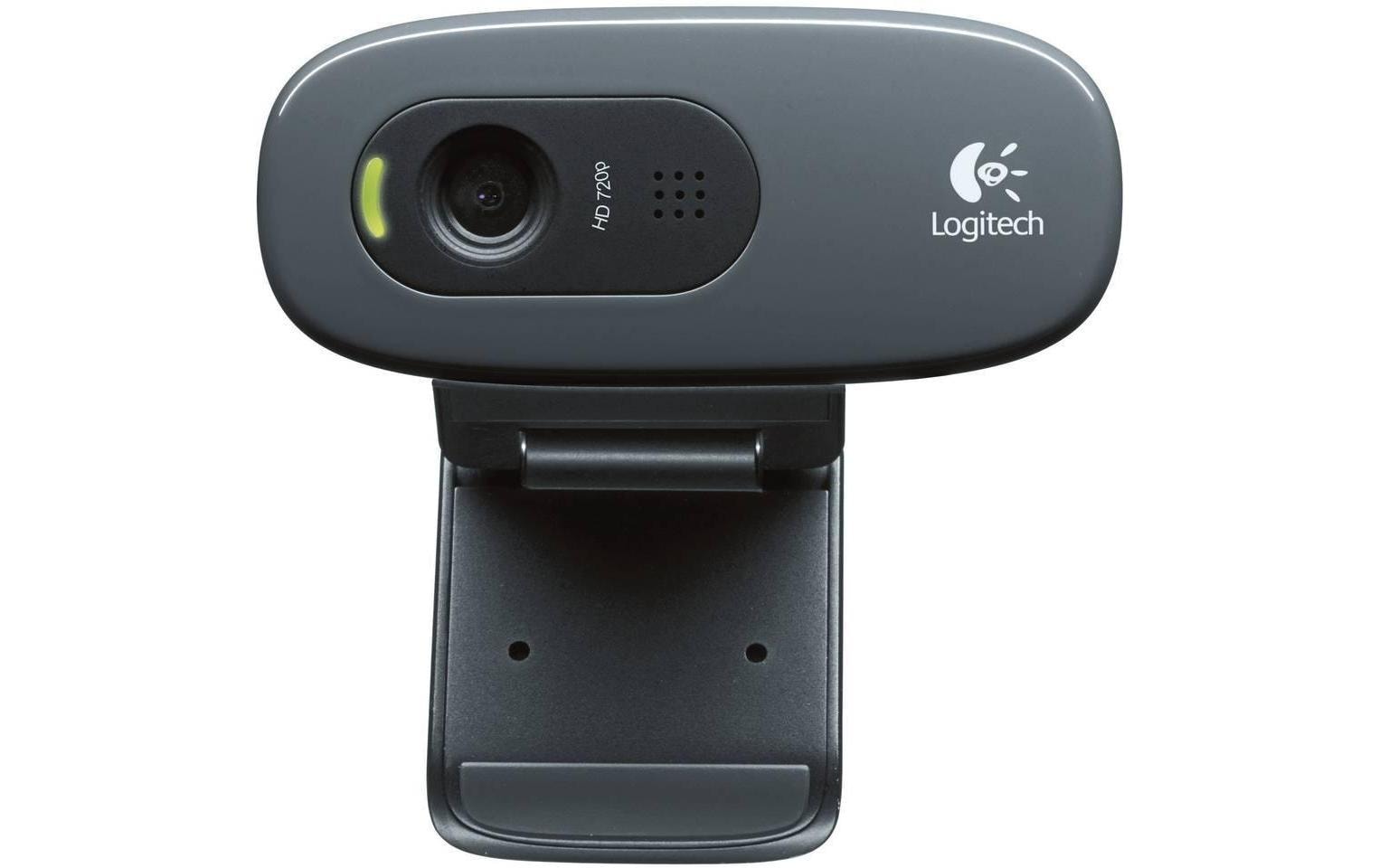 Logitech C270 Webcam – HD, 30 fps, USB, Fester Fokus, 55°, Schwarz, für Windows & macOS