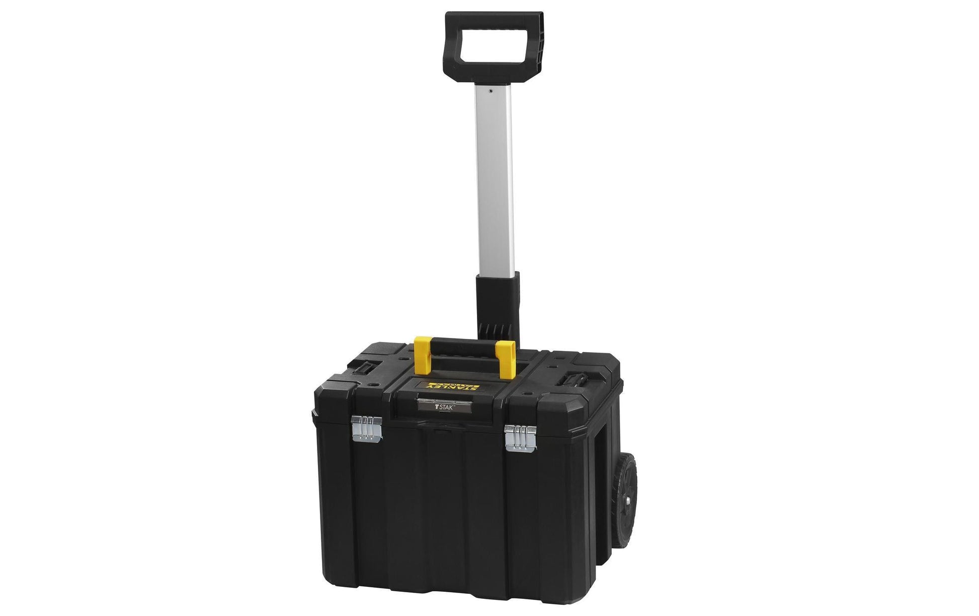 Stanley Werkzeugkasten FatMax TSTAK Mobile, 410 × 440 × 630 mm, schwarz, Teleskopgriff, 2 Rollen