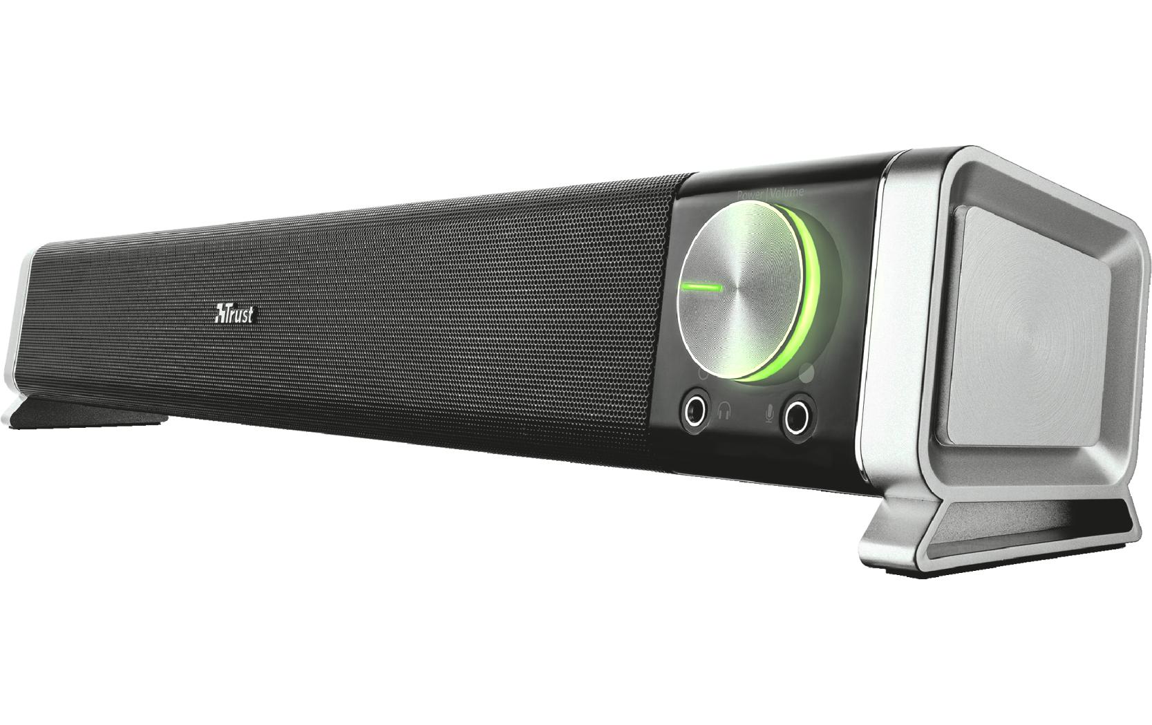 Trust Asto – Soundbar – 2.0, 6 W, USB, 3,5 mm Klinke, Schwarz