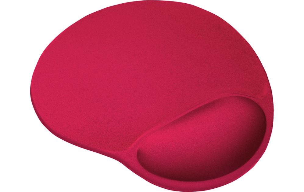 Trust Bigfoot – Mauspad mit Handgelenkauflage – Gel – Rot – 310 × 240 mm